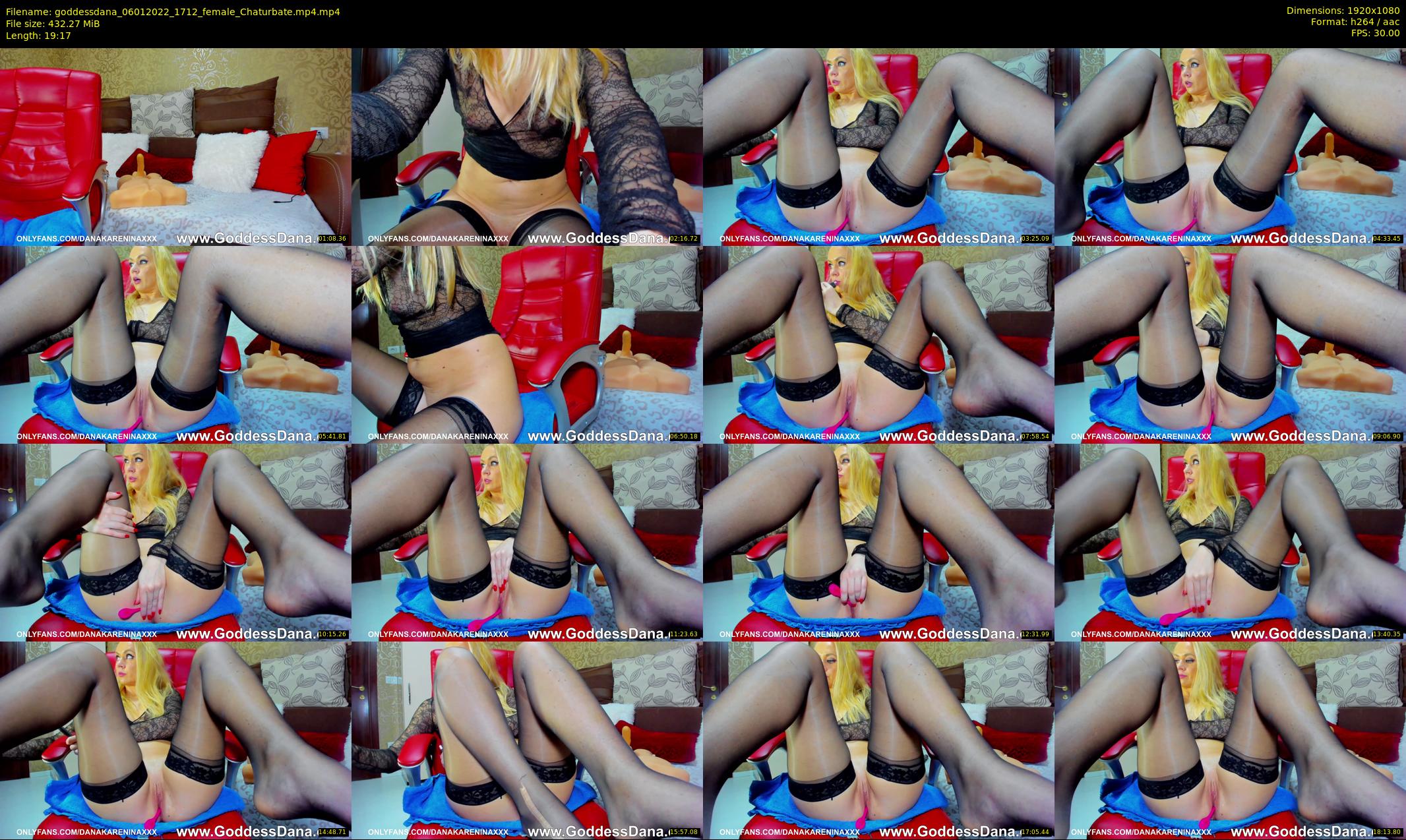 goddessdana — 20 minute Chaturbate female cam show recording, 1080p, Jan 6, 2022