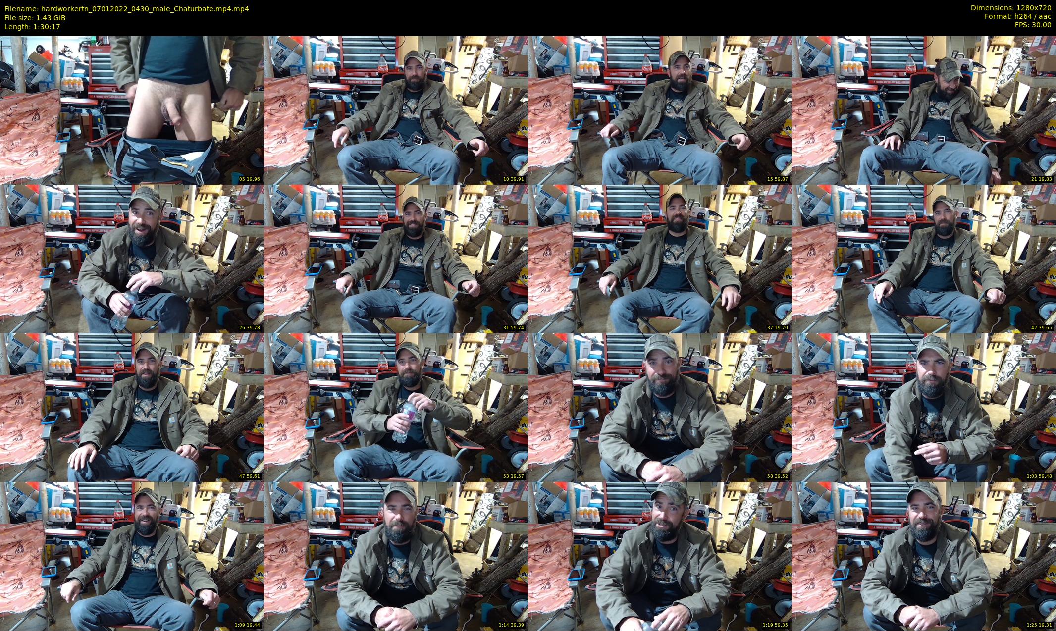 hardworkertn — 91 minute Chaturbate male cam show recording, 720p, Jan 7, 2022