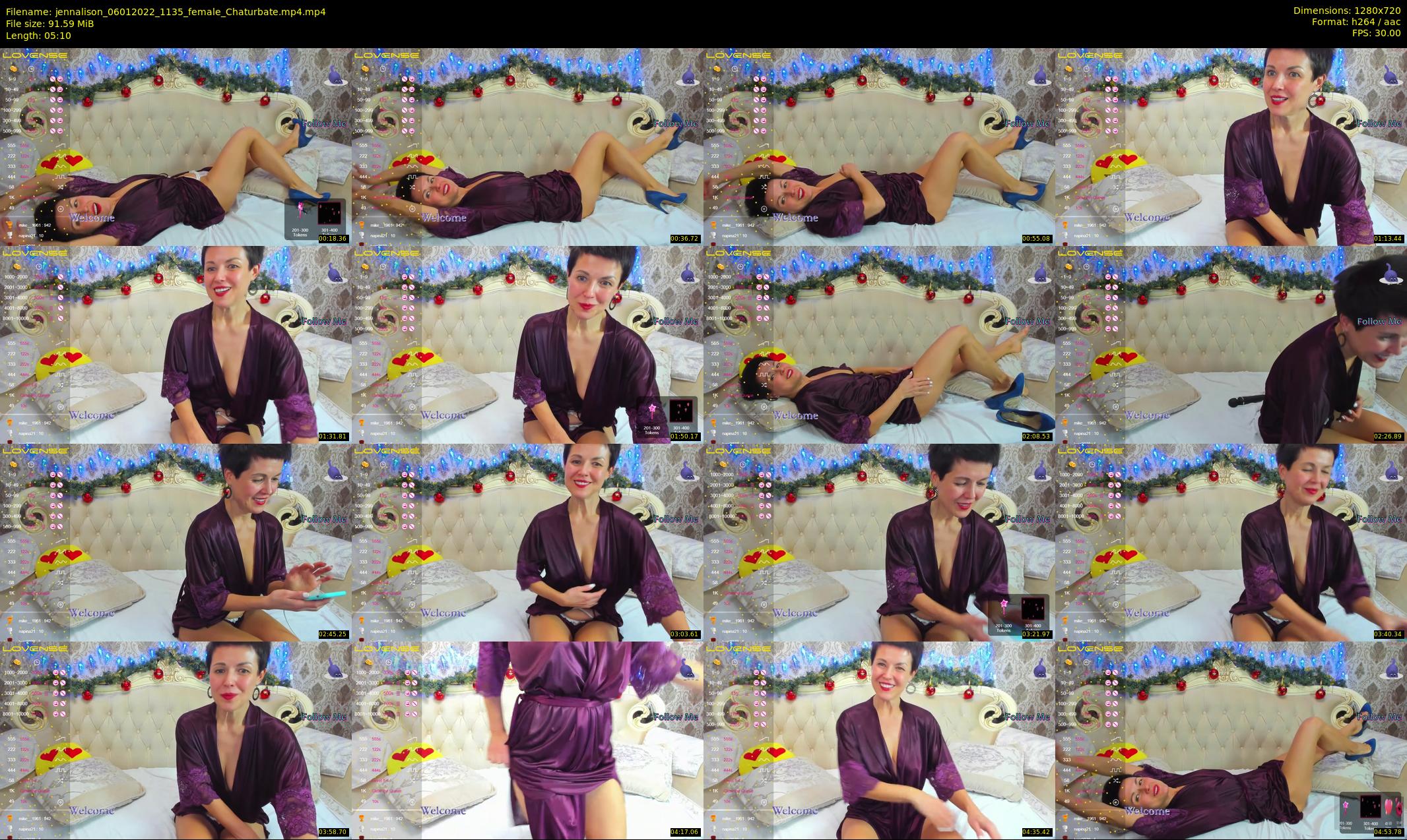 jennalison — 6 minute Chaturbate female cam show recording, 720p, Jan 6, 2022