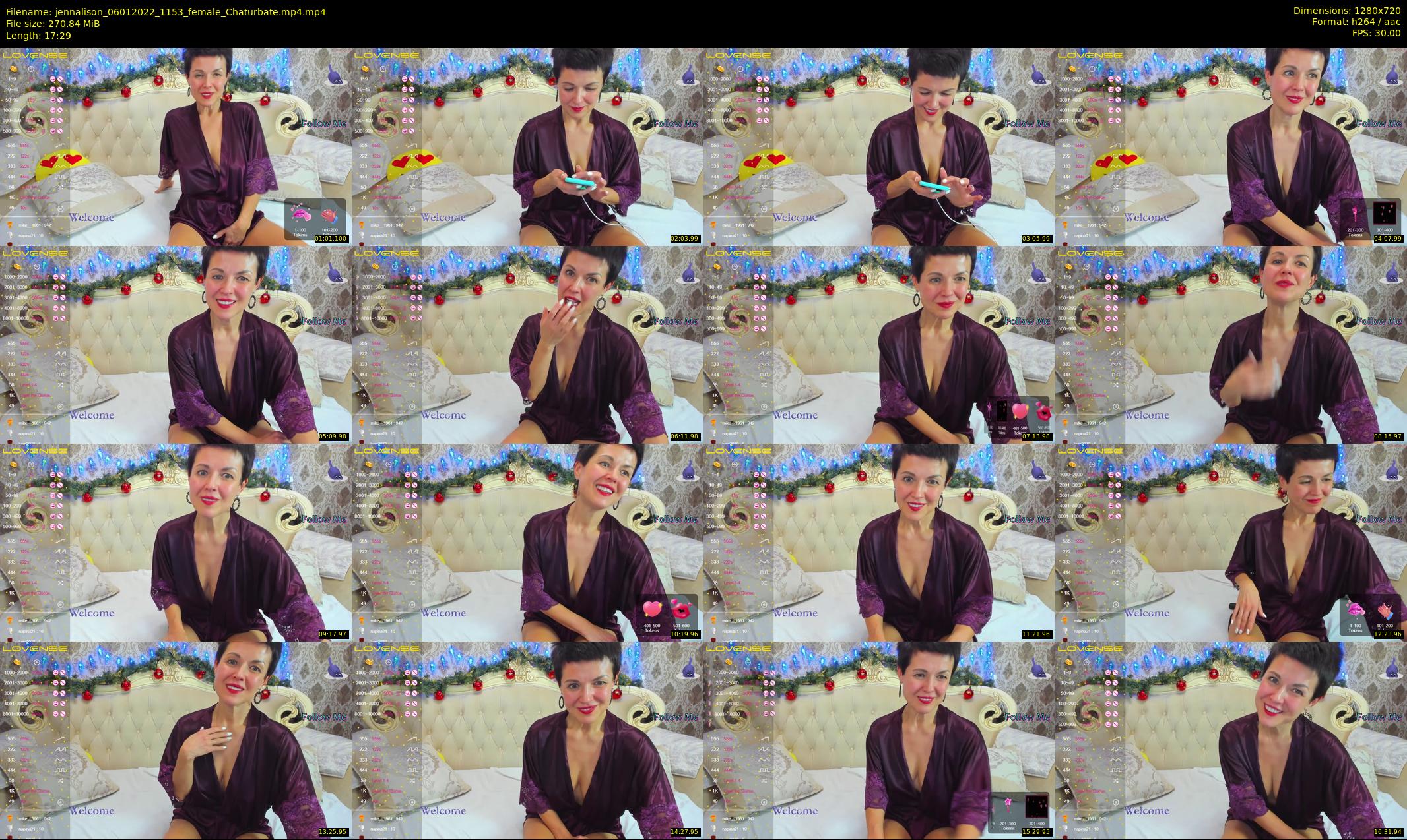 jennalison — 18 minute Chaturbate female cam show recording, 720p, Jan 6, 2022
