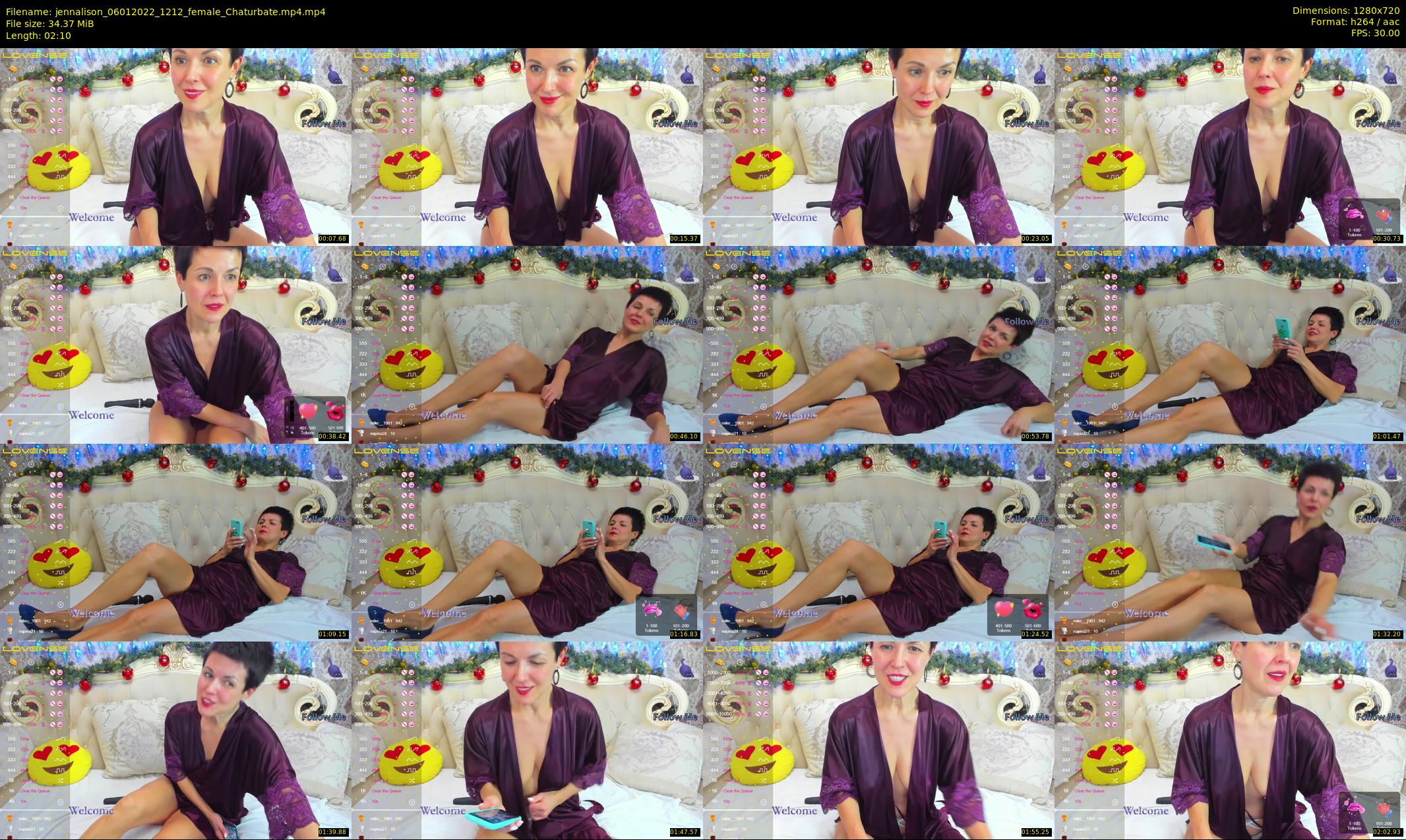 jennalison — 3 minute Chaturbate female cam show recording, 720p, Jan 6, 2022