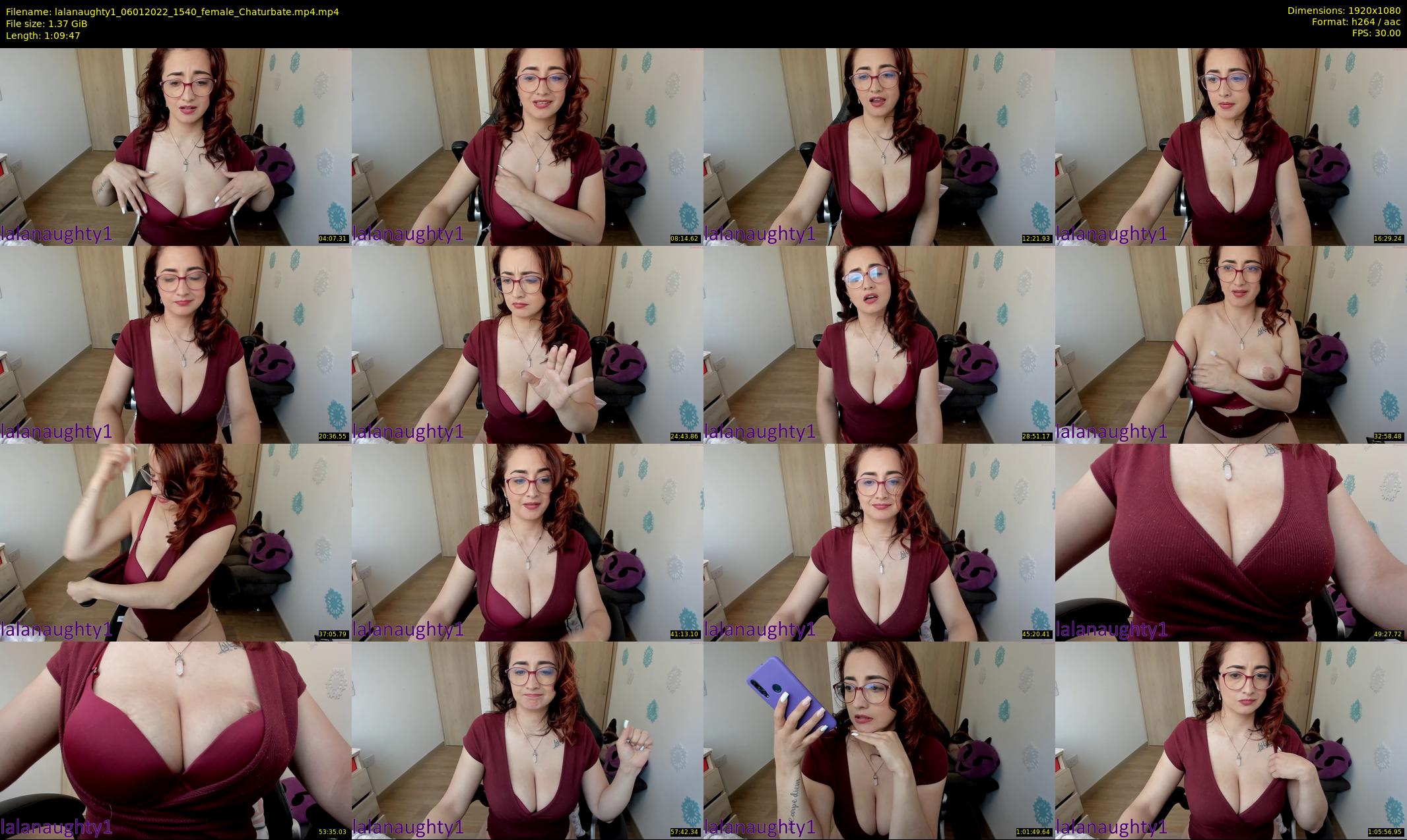 lalanaughty1 — 70 minute Chaturbate female cam show recording, 1080p, Jan 6, 2022