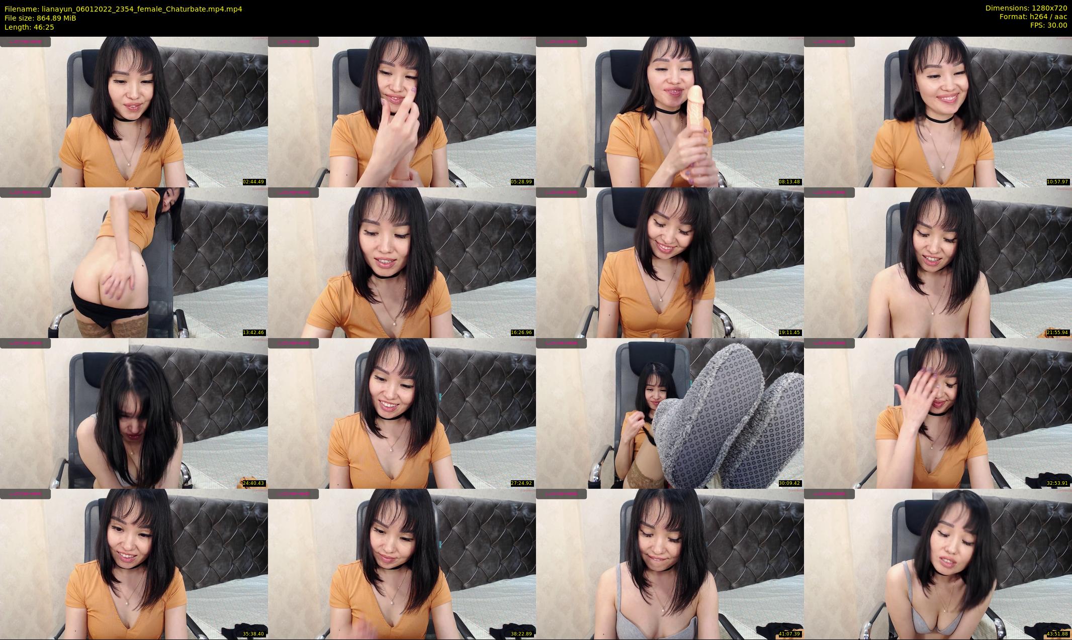 lianayun — 47 minute Chaturbate female cam show recording, 720p, Jan 6, 2022