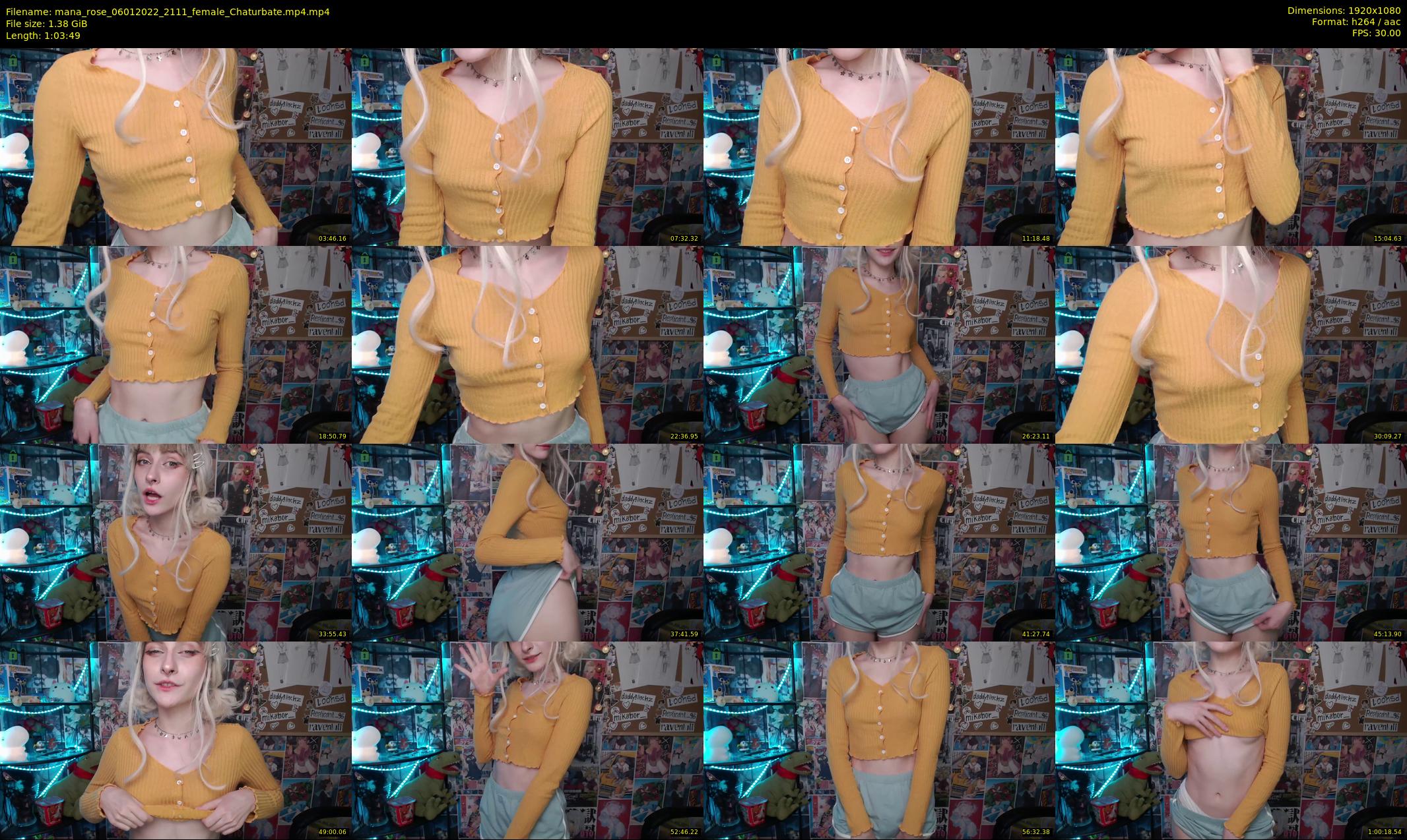 mana_rose — 64 minute Chaturbate female cam show recording, 1080p, Jan 6, 2022