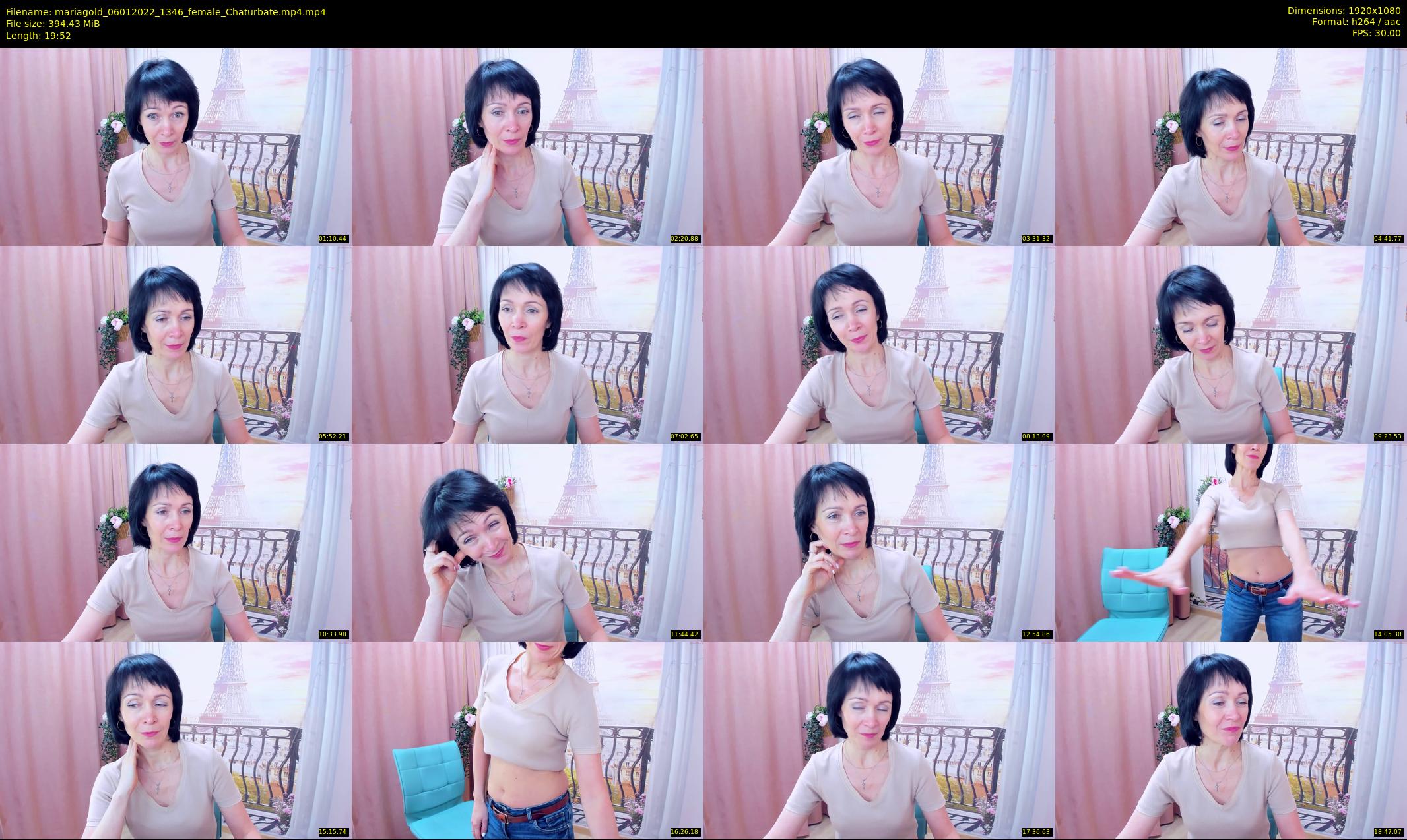 mariagold — 20 minute Chaturbate female cam show recording, 1080p, Jan 6, 2022