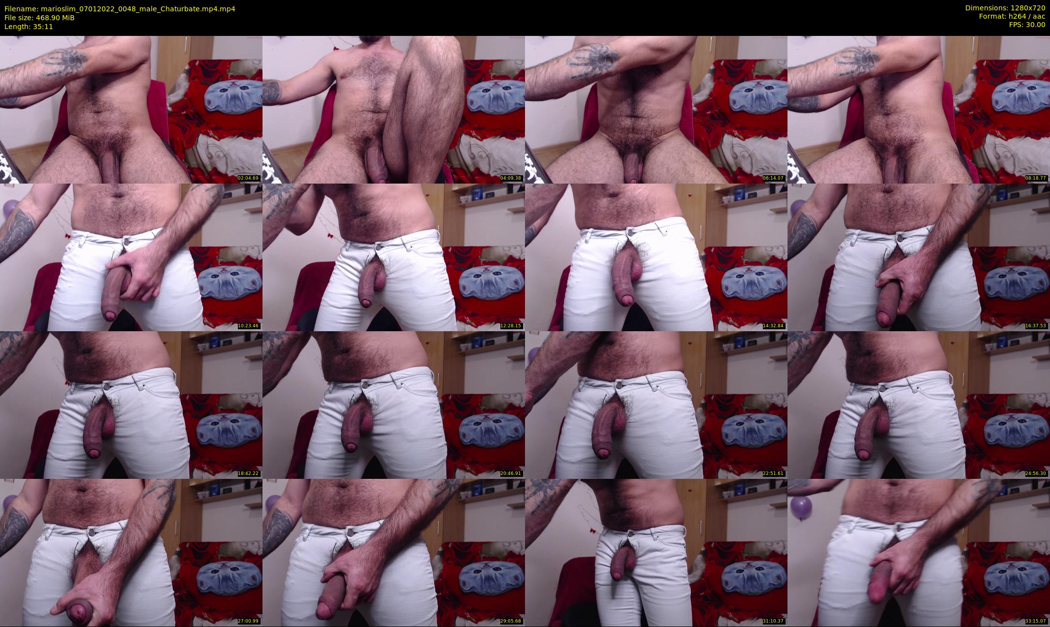 marioslim — 36 minute Chaturbate male cam show recording, 720p, Jan 7, 2022