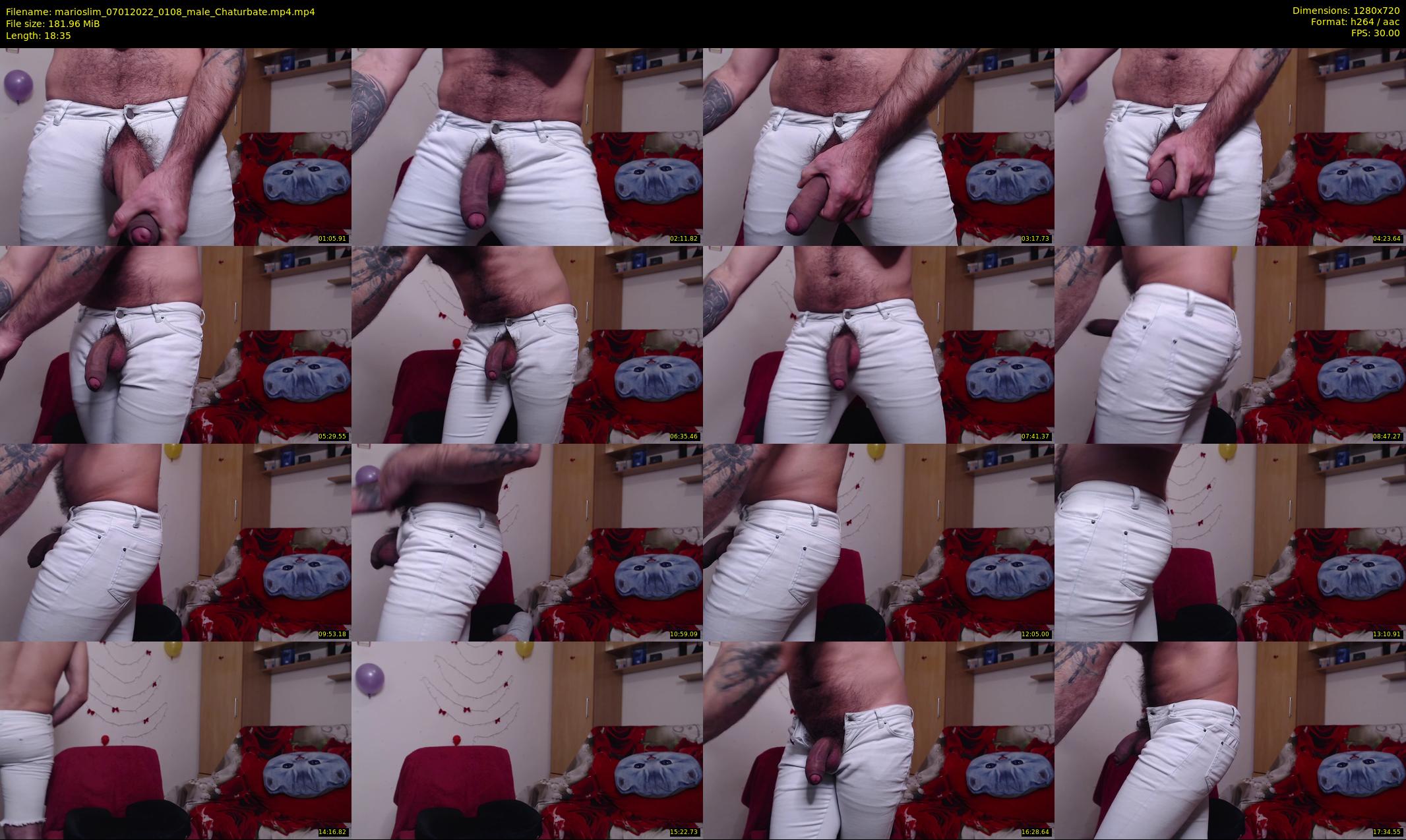 marioslim — 19 minute Chaturbate male cam show recording, 720p, Jan 7, 2022