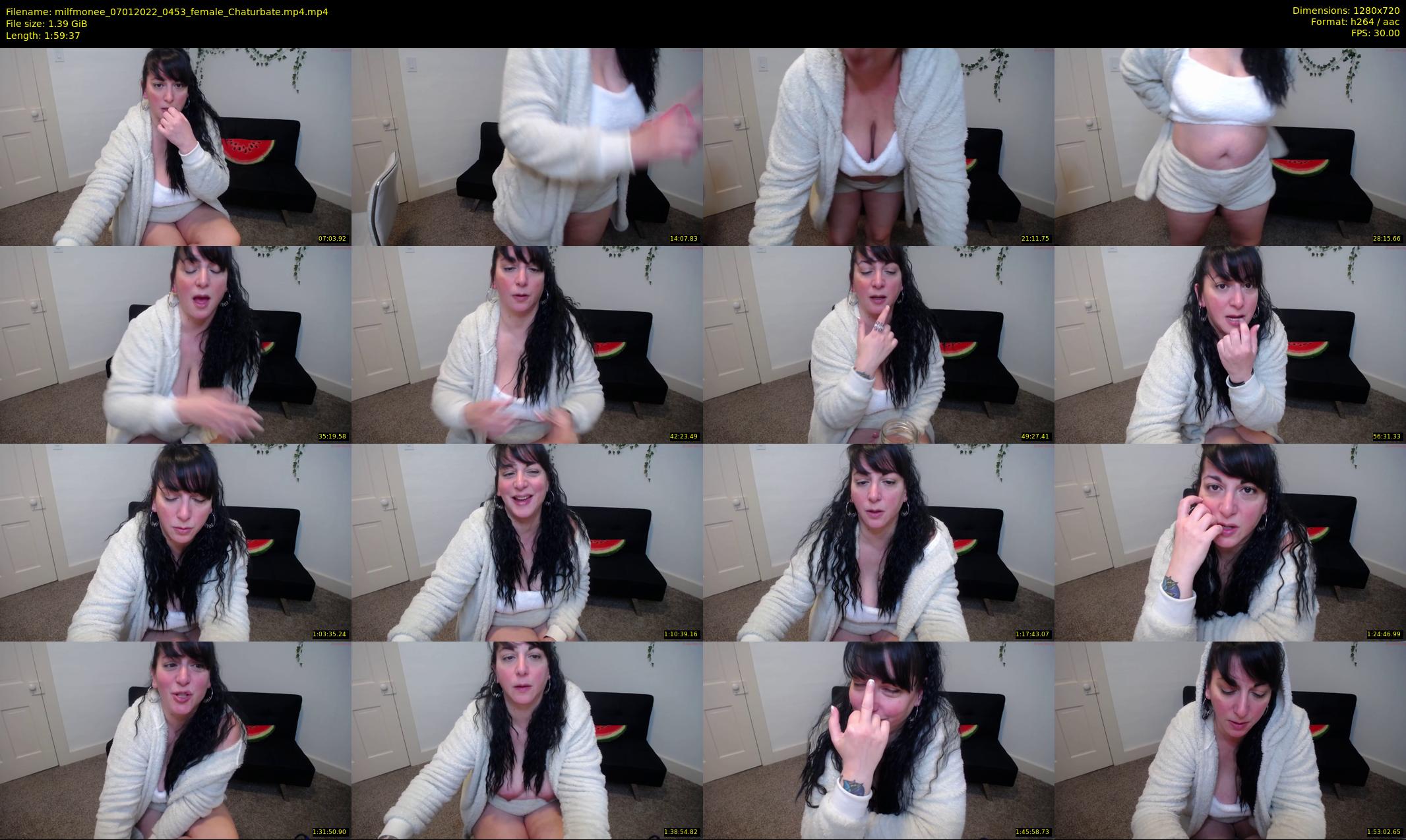 milfmonee — 120 minute Chaturbate female cam show recording, 720p, Jan 7, 2022
