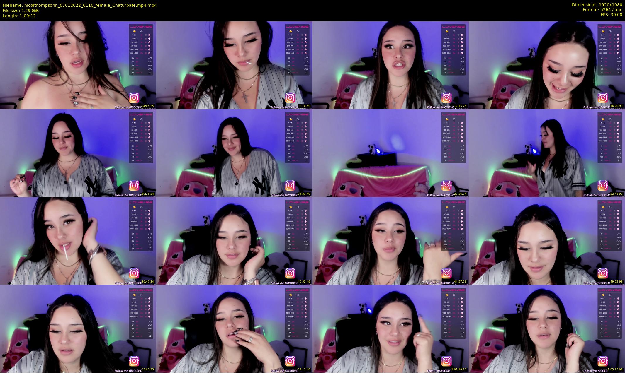 nicolthompsonn — 70 minute Chaturbate female cam show recording, 1080p, Jan 7, 2022