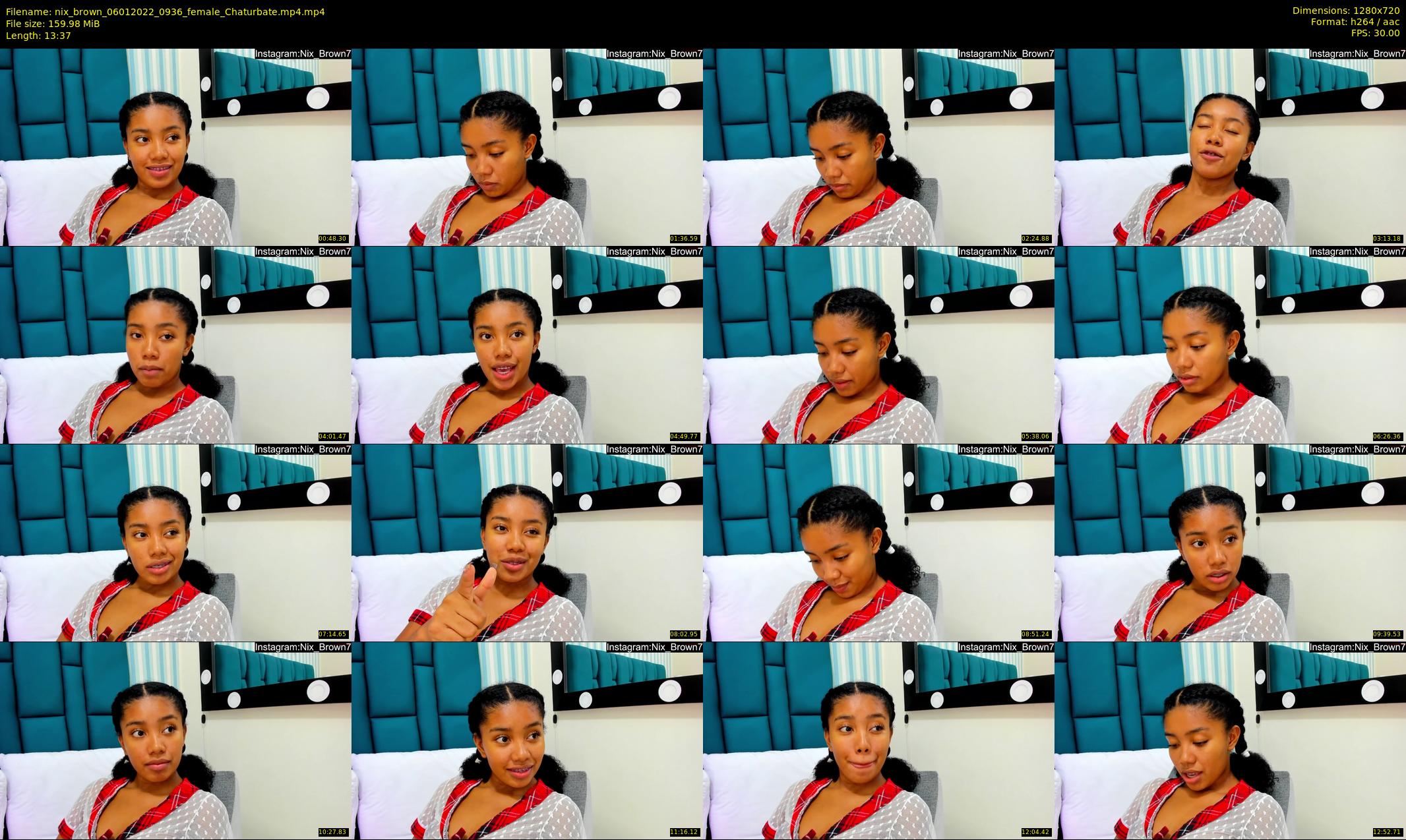 nix_brown — 14 minute Chaturbate female cam show recording, 720p, Jan 6, 2022