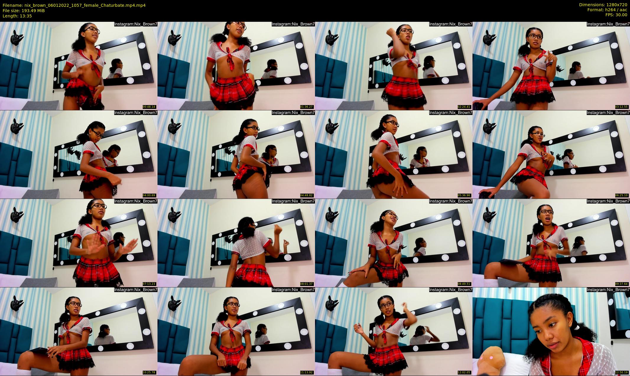 nix_brown — 14 minute Chaturbate female cam show recording, 720p, Jan 6, 2022