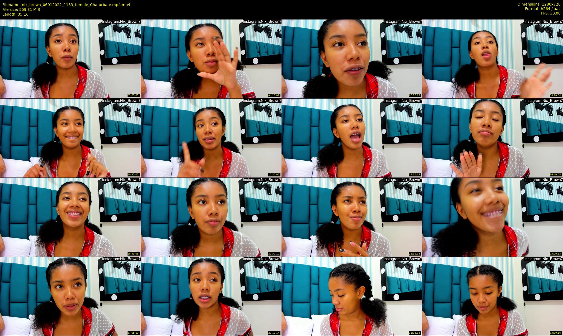 nix_brown — 36 minute Chaturbate female cam show recording, 720p, Jan 6, 2022