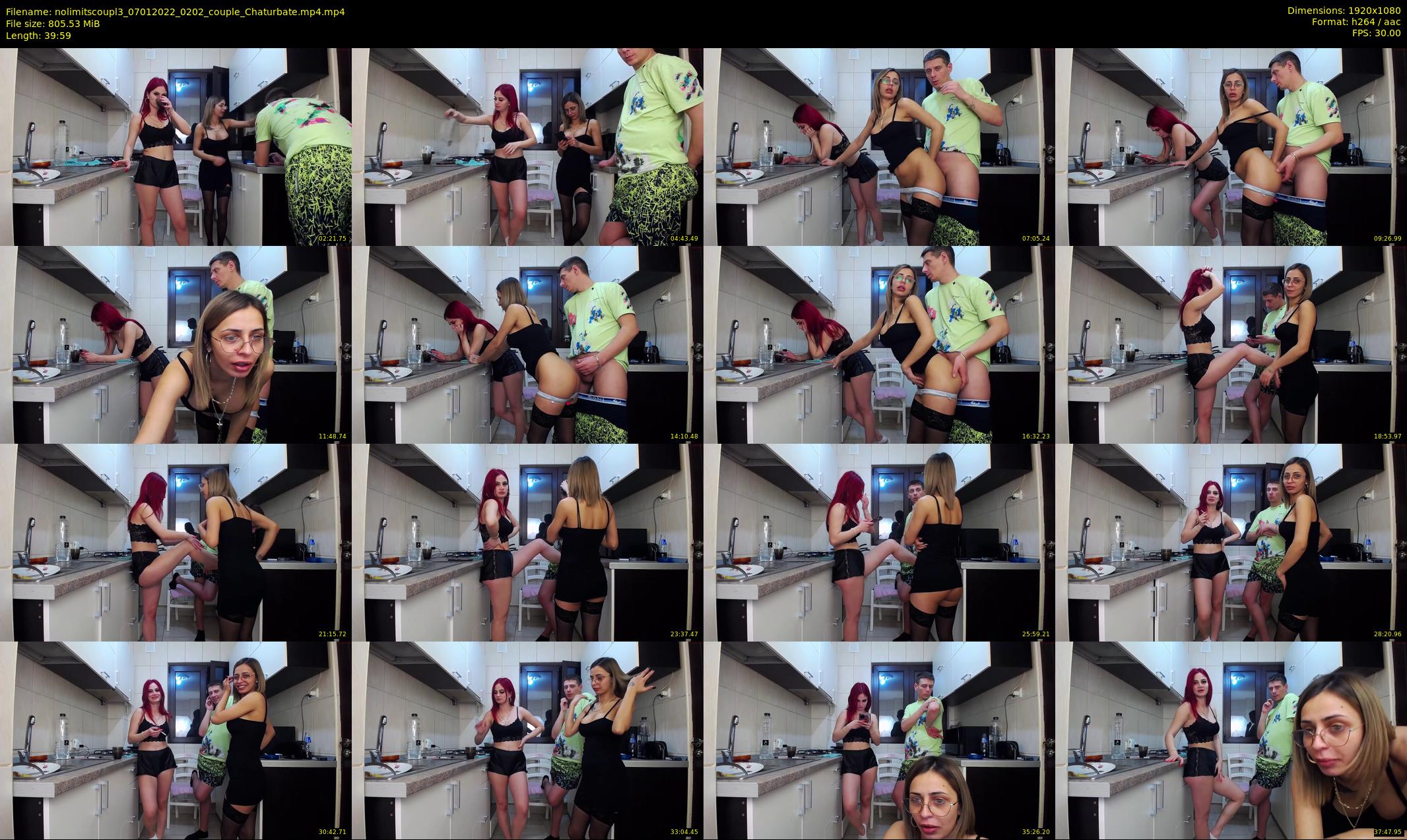 nolimitscoupl3 — 40 minute Chaturbate couple cam show recording, 1080p, Jan 7, 2022