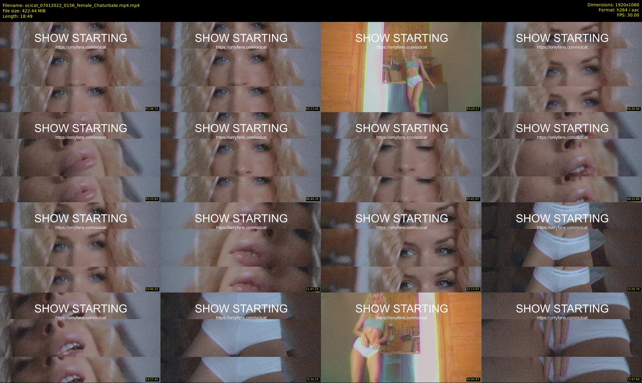 ocicat — 19 minute Chaturbate female cam show recording, 1080p, Jan 7, 2022