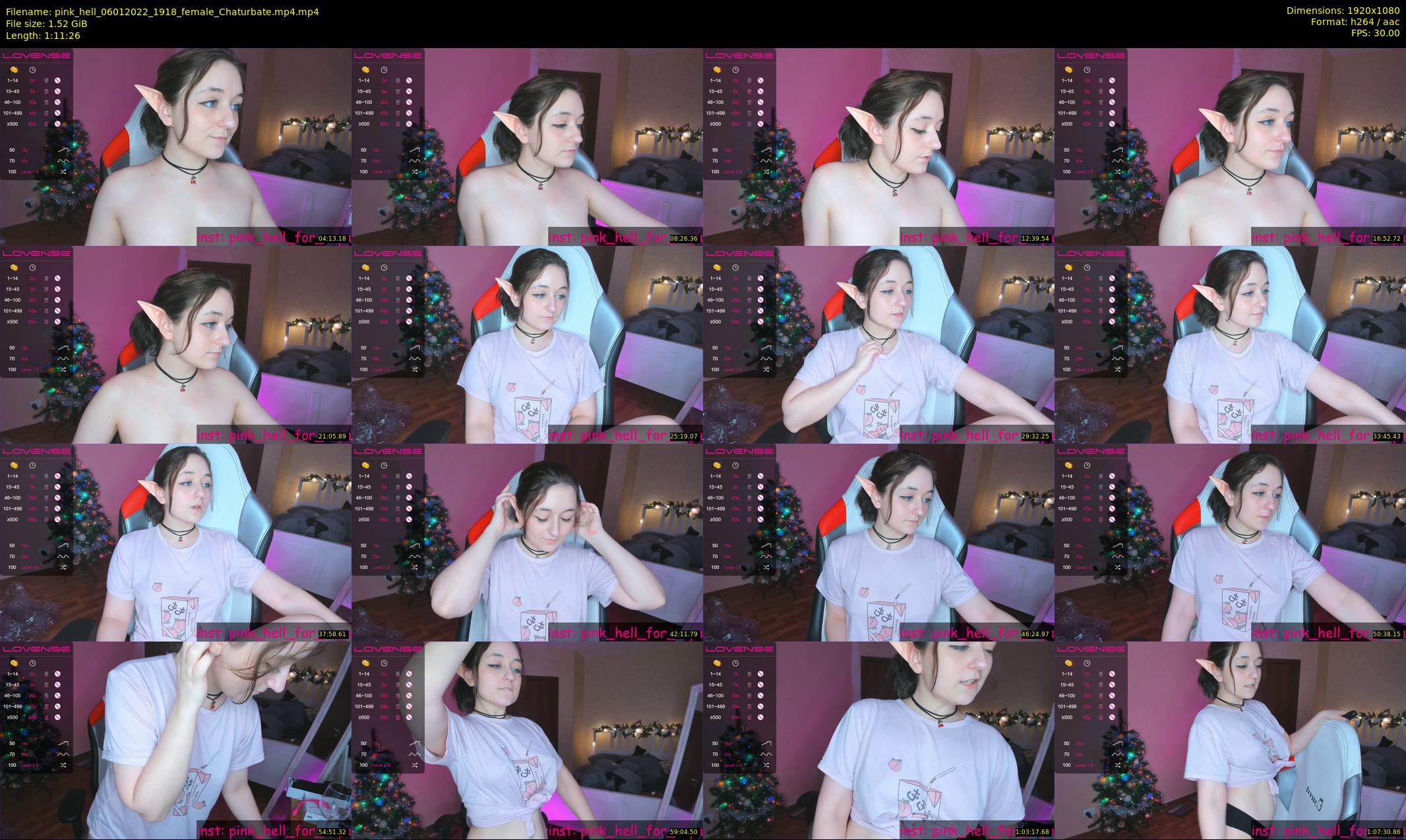 pink_hell — 72 minute Chaturbate female cam show recording, 1080p, Jan 6, 2022