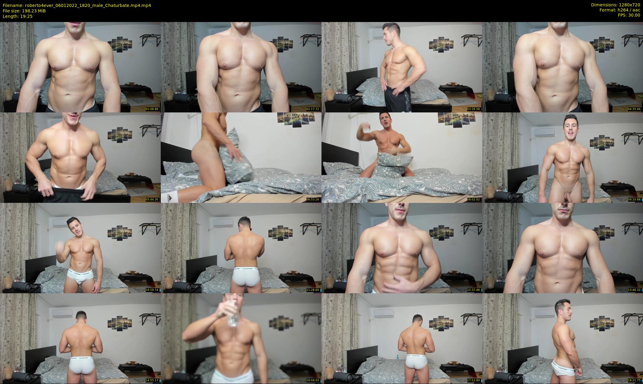 roberto4ever — 20 minute Chaturbate male cam show recording, 720p, Jan 6, 2022