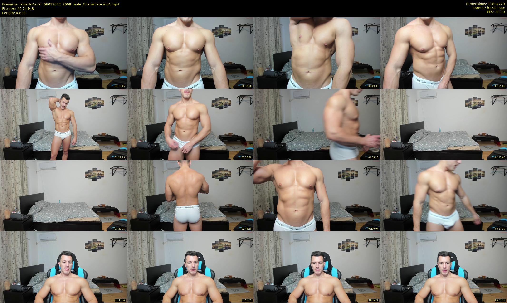 roberto4ever — 5 minute Chaturbate male cam show recording, 720p, Jan 6, 2022