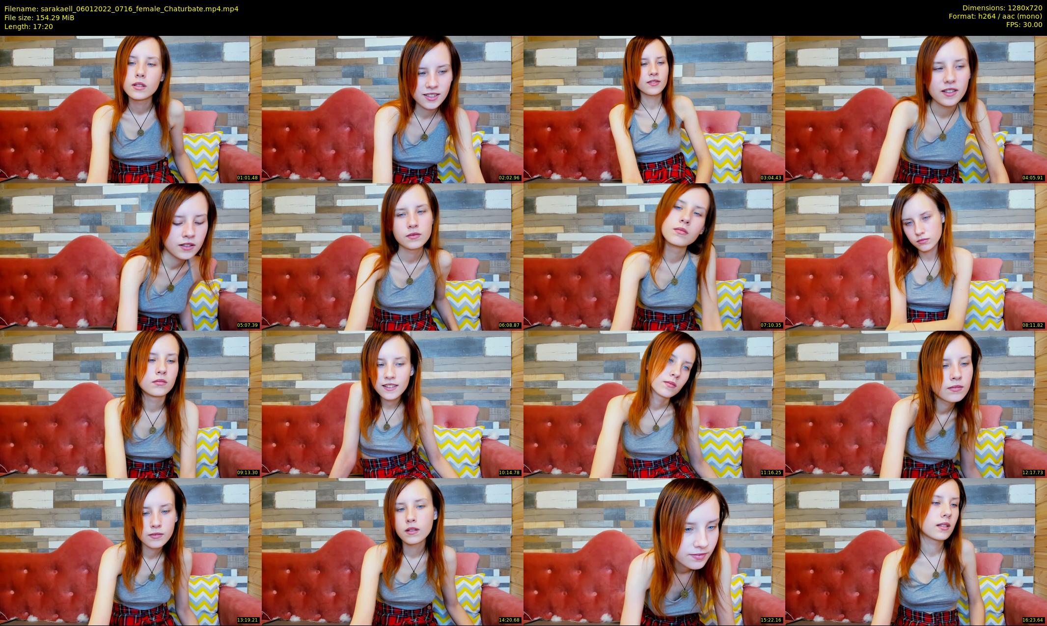 sarakaell — 18 minute Chaturbate female cam show recording, 720p, Jan 6, 2022
