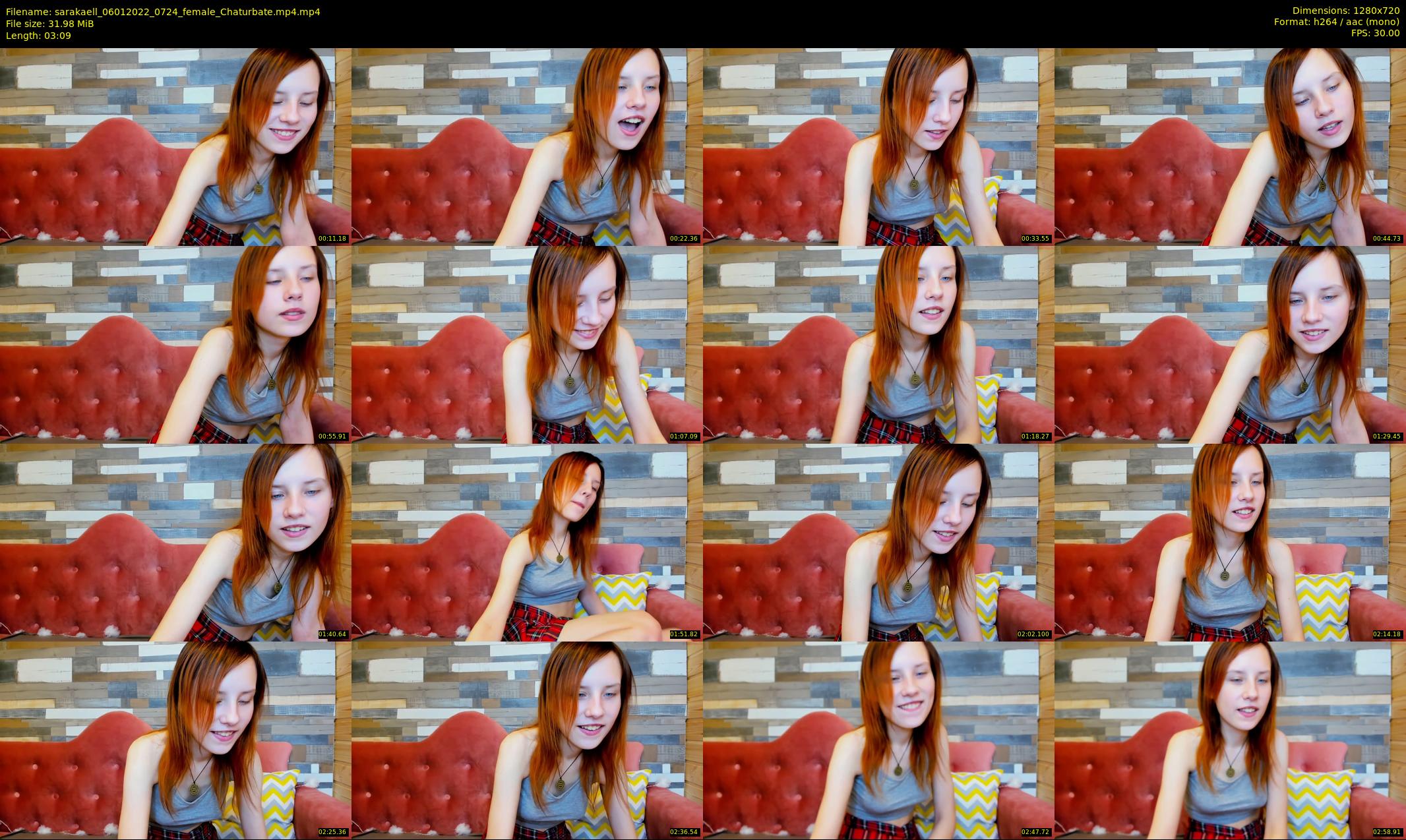 sarakaell — 4 minute Chaturbate female cam show recording, 720p, Jan 6, 2022