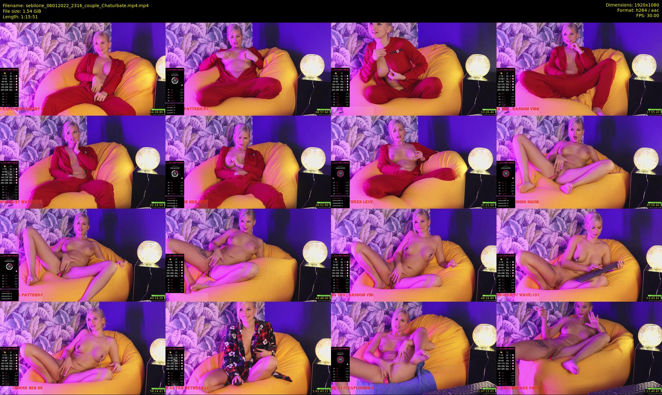 sebilone — 76 minute Chaturbate couple cam show recording, 1080p, Jan 6, 2022