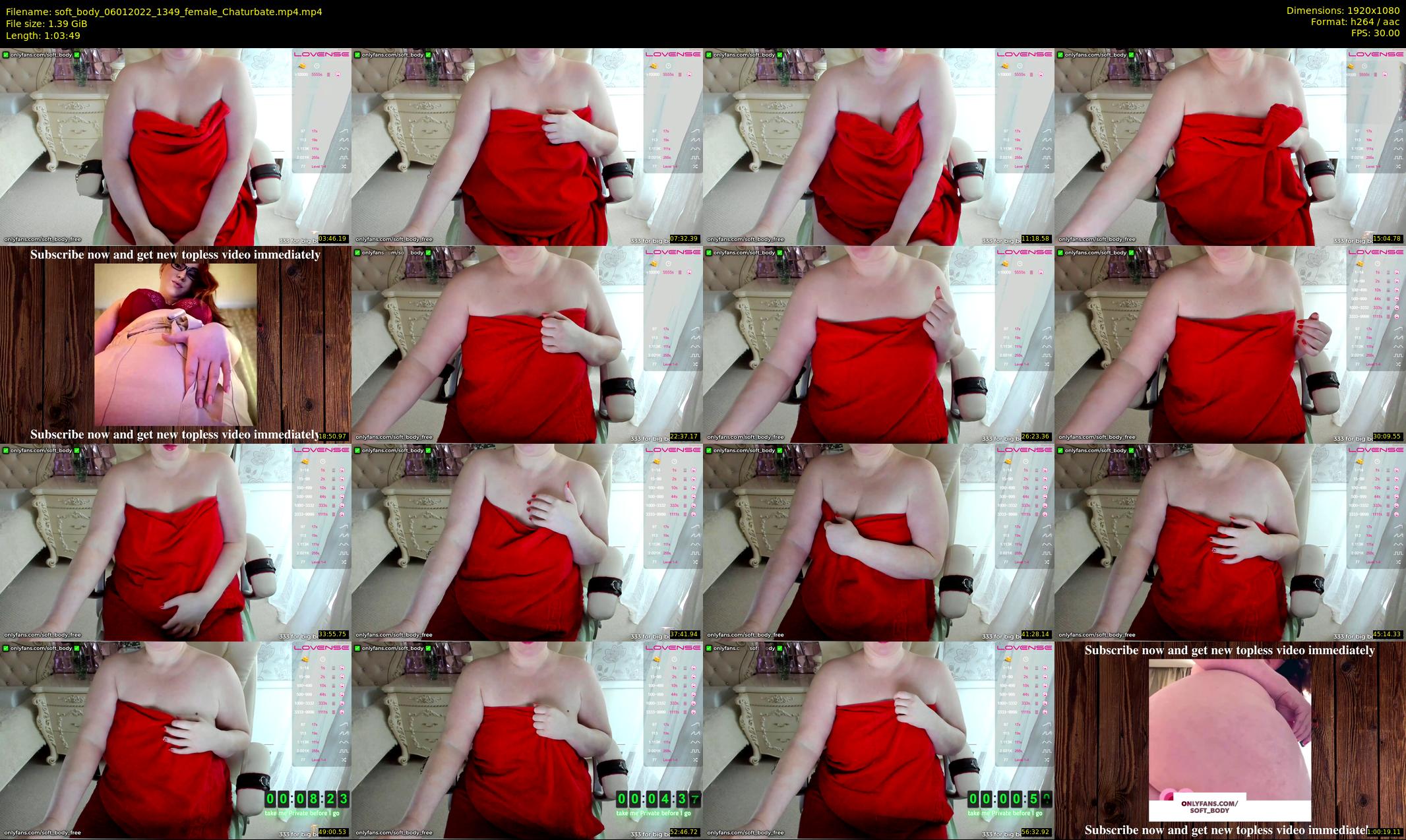 soft_body — 64 minute Chaturbate female cam show recording, 1080p, Jan 6, 2022