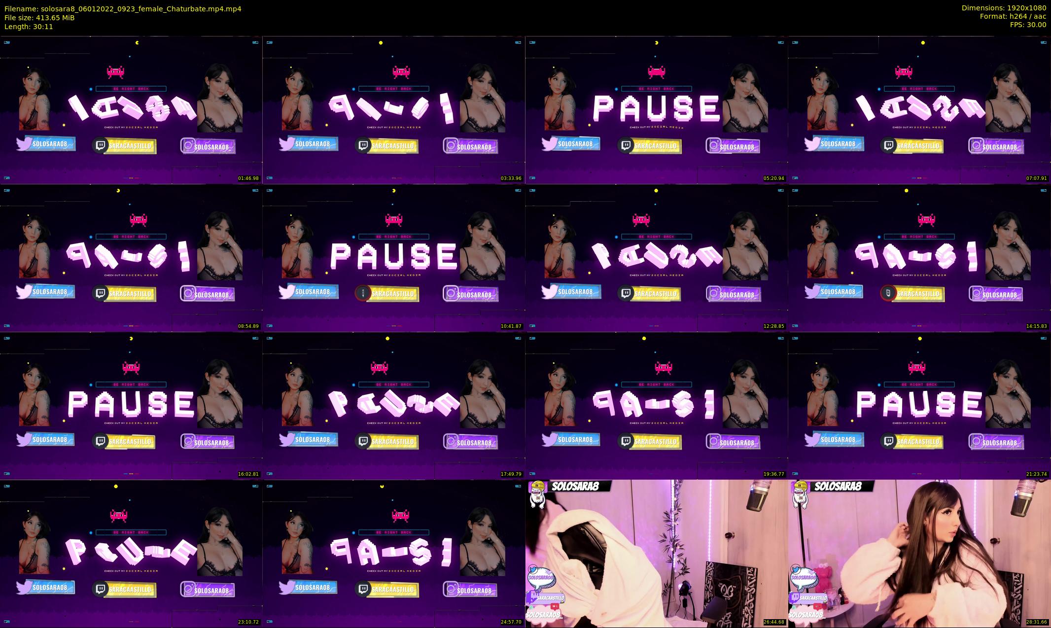 solosara8 — 31 minute Chaturbate female cam show recording, 1080p, Jan 6, 2022