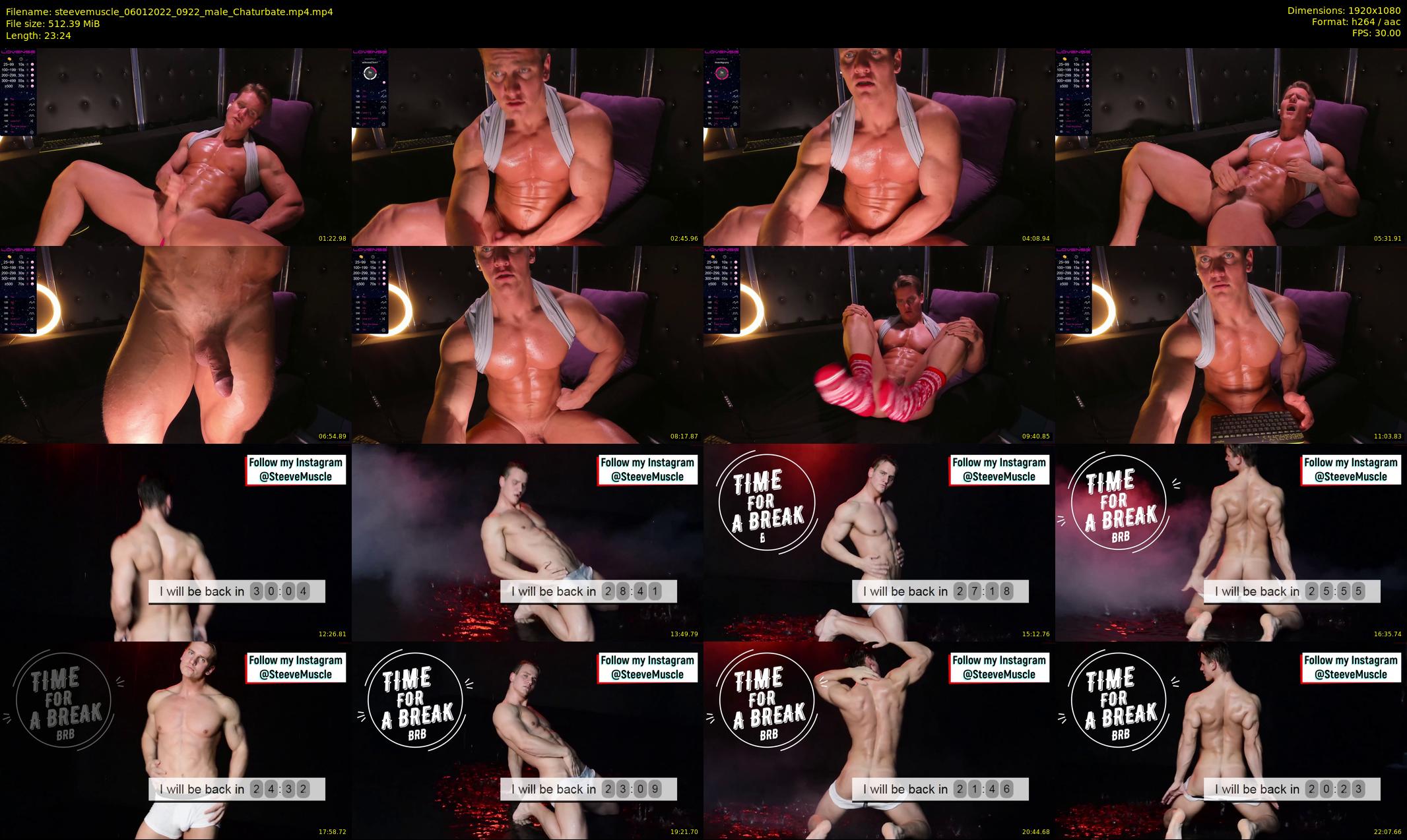 steevemuscle — 24 minute Chaturbate male cam show recording, 1080p, Jan 6, 2022