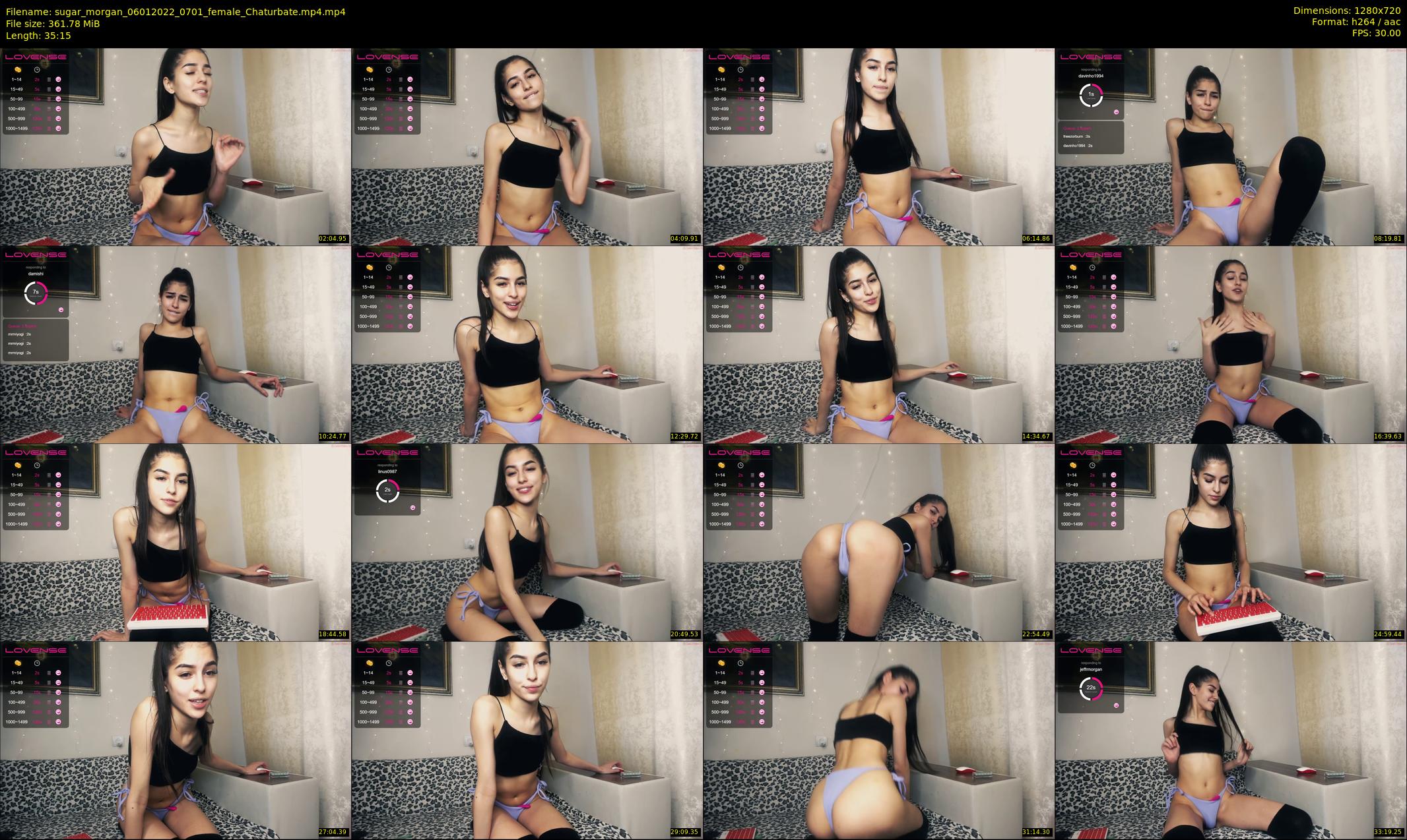 sugar_morgan — 36 minute Chaturbate female cam show recording, 720p, Jan 6, 2022
