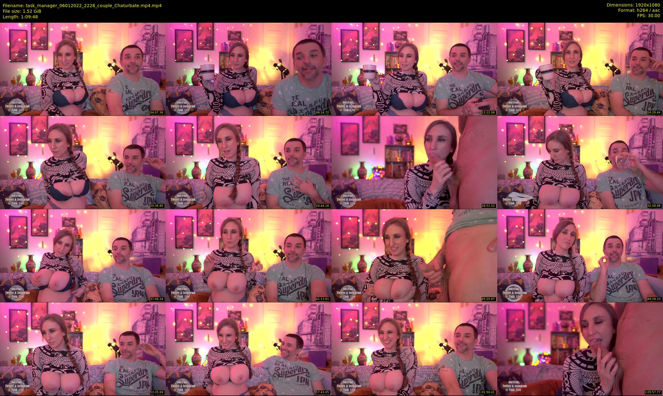 task_manager — 70 minute Chaturbate couple cam show recording, 1080p, Jan 6, 2022