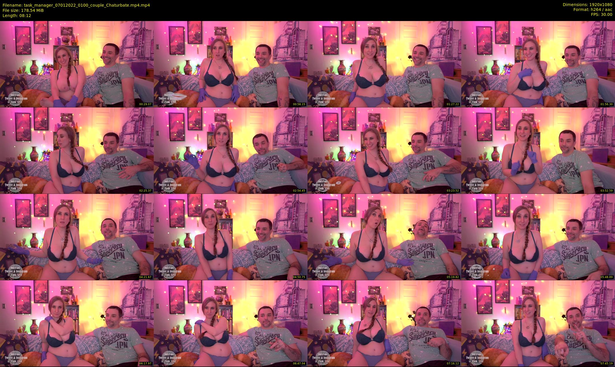 task_manager — 9 minute Chaturbate couple cam show recording, 1080p, Jan 7, 2022