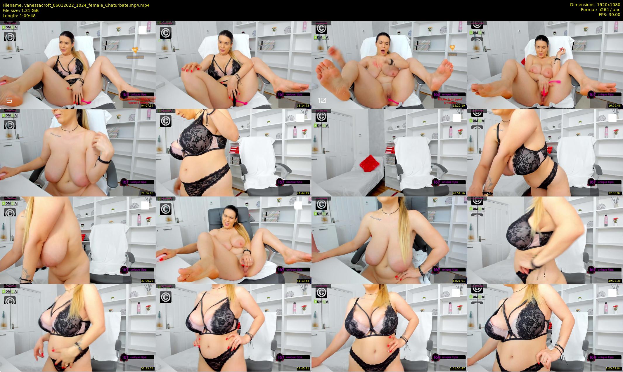 vanessacroft — 70 minute Chaturbate female cam show recording, 1080p, Jan 6, 2022