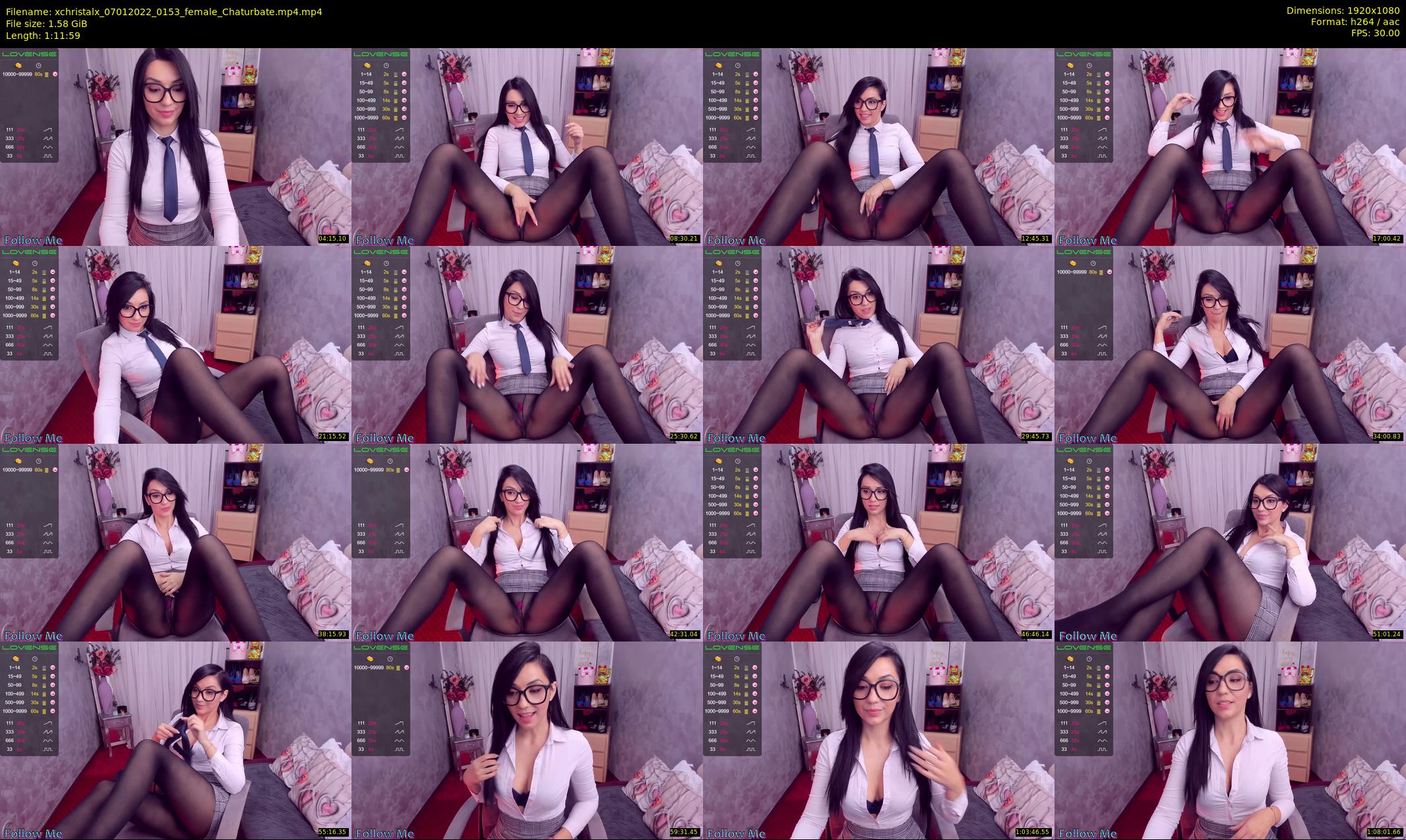 xchristalx — 72 minute Chaturbate female cam show recording, 1080p, Jan 7, 2022