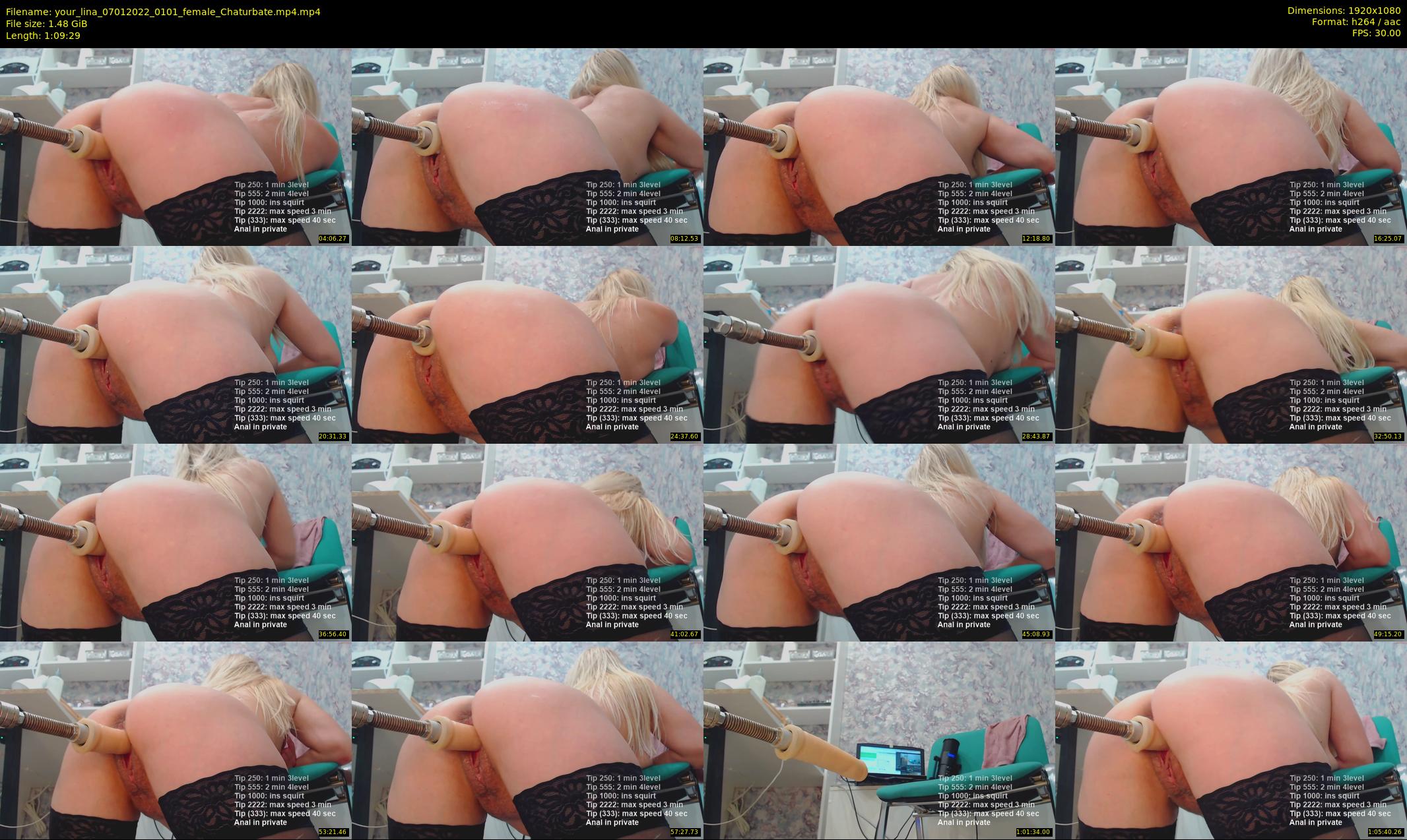 your_lina — 70 minute Chaturbate female cam show recording, 1080p, Jan 7, 2022