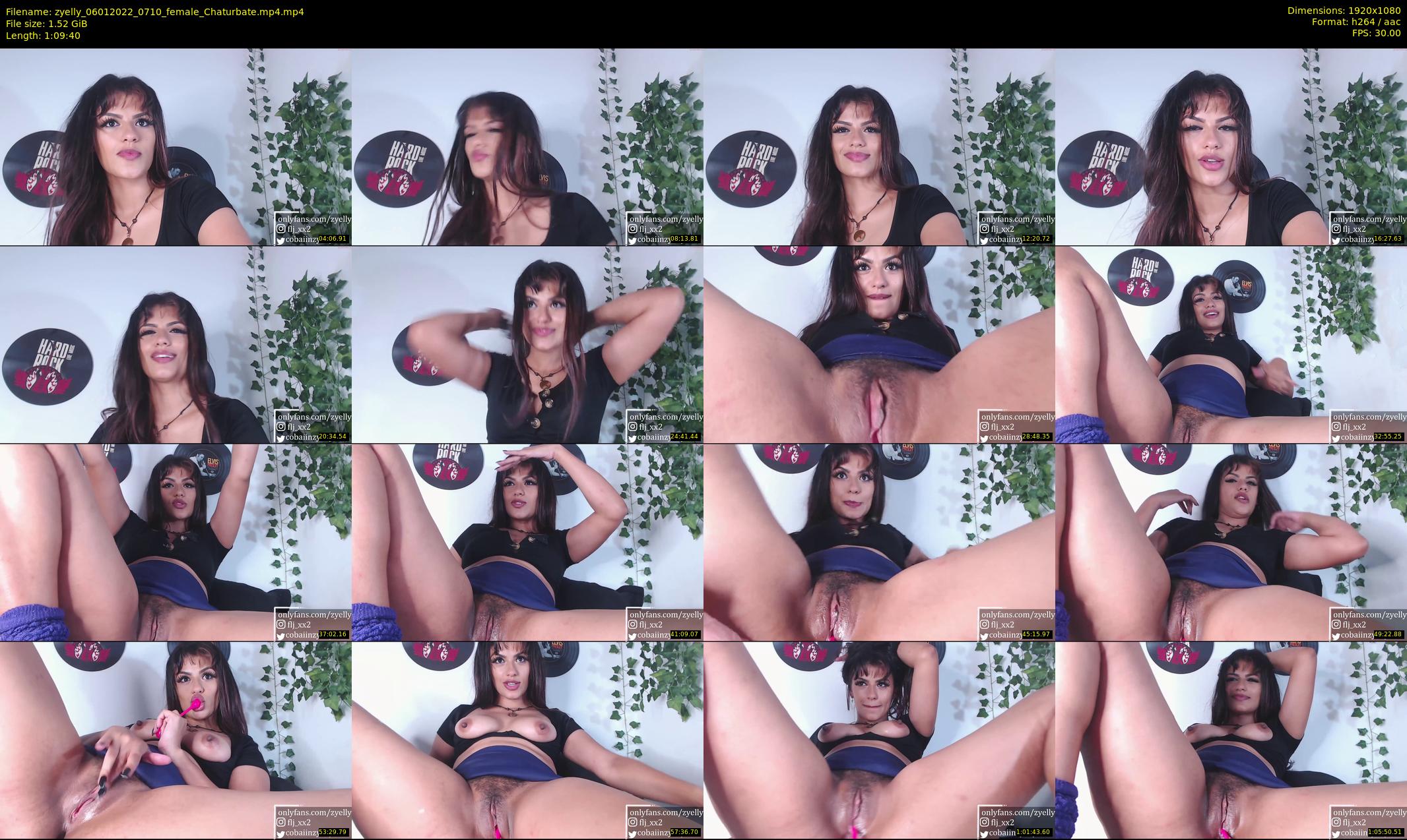 zyelly — 70 minute Chaturbate female cam show recording, 1080p, Jan 6, 2022