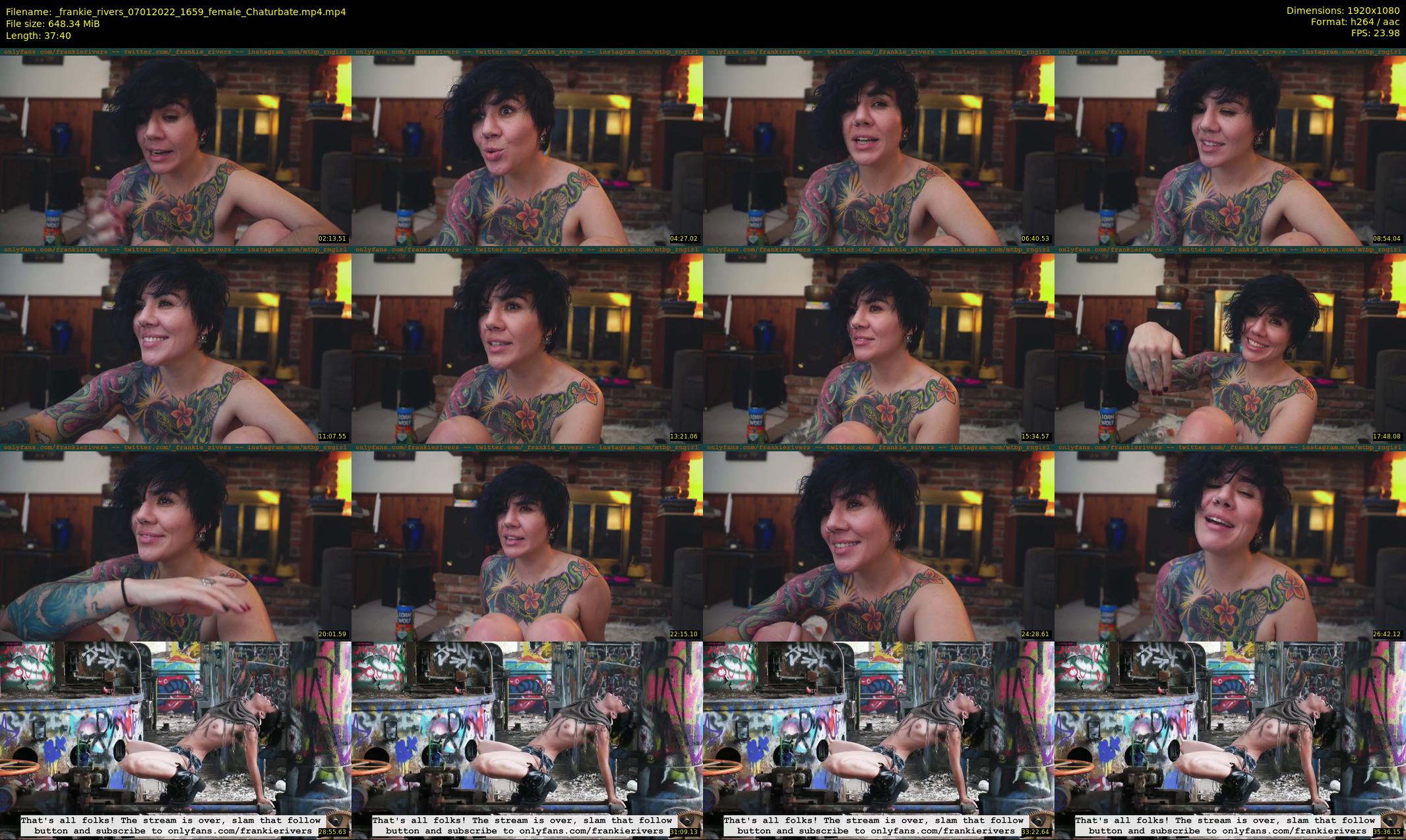 _frankie_rivers — 38 minute Chaturbate female cam show recording, 1080p, Jan 7, 2022