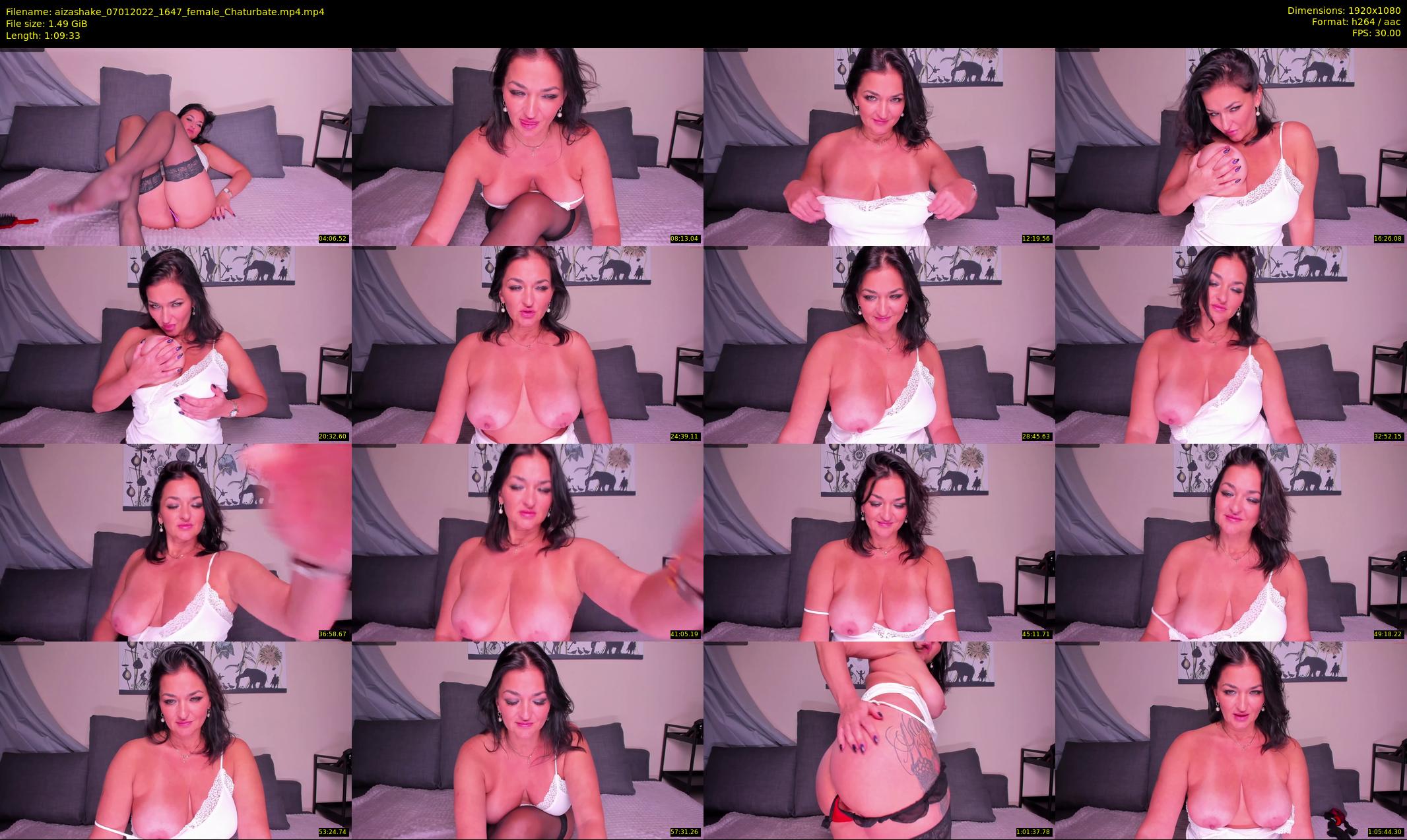 aizashake — 70 minute Chaturbate female cam show recording, 1080p, Jan 7, 2022