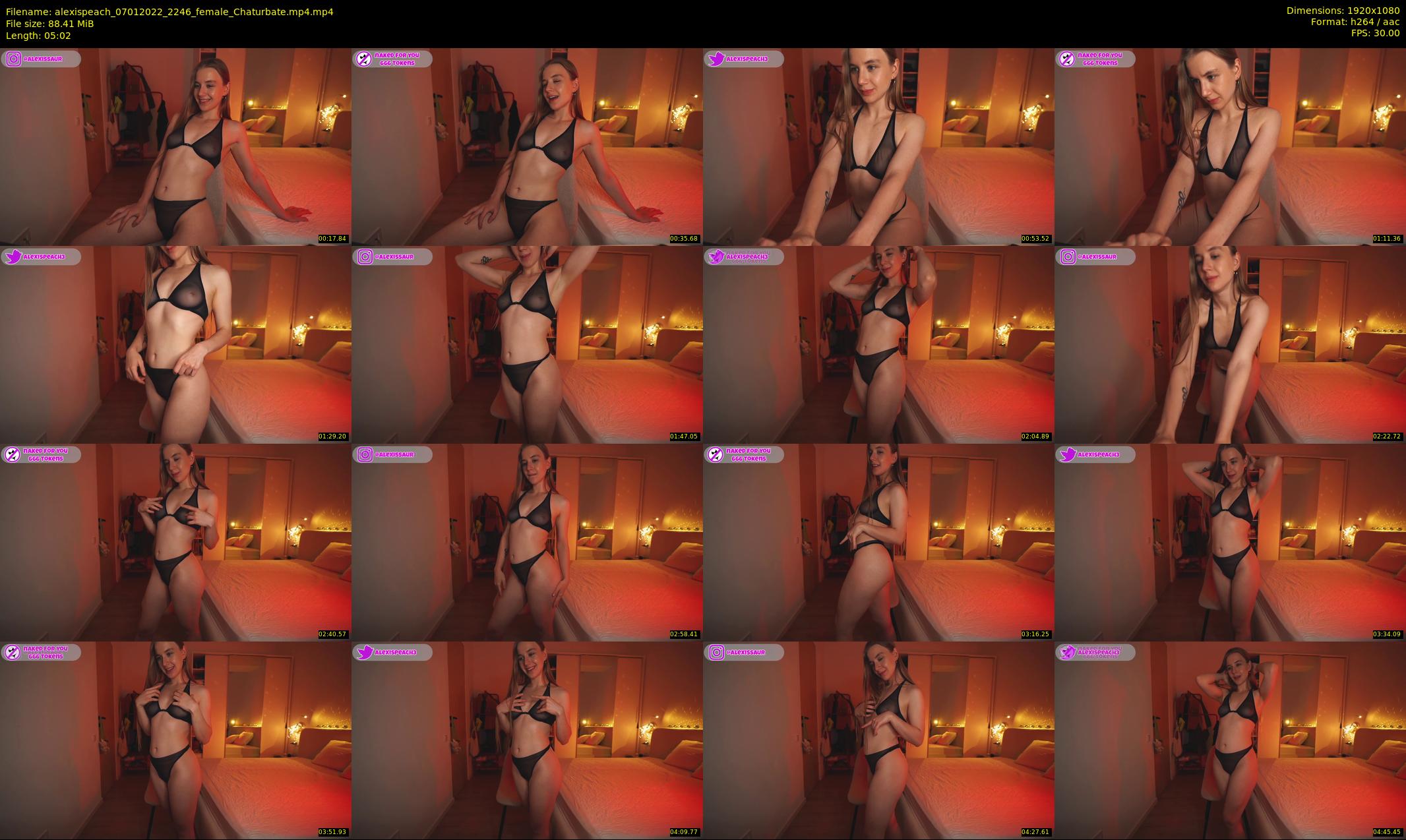 alexispeach — 6 minute Chaturbate female cam show recording, 1080p, Jan 7, 2022