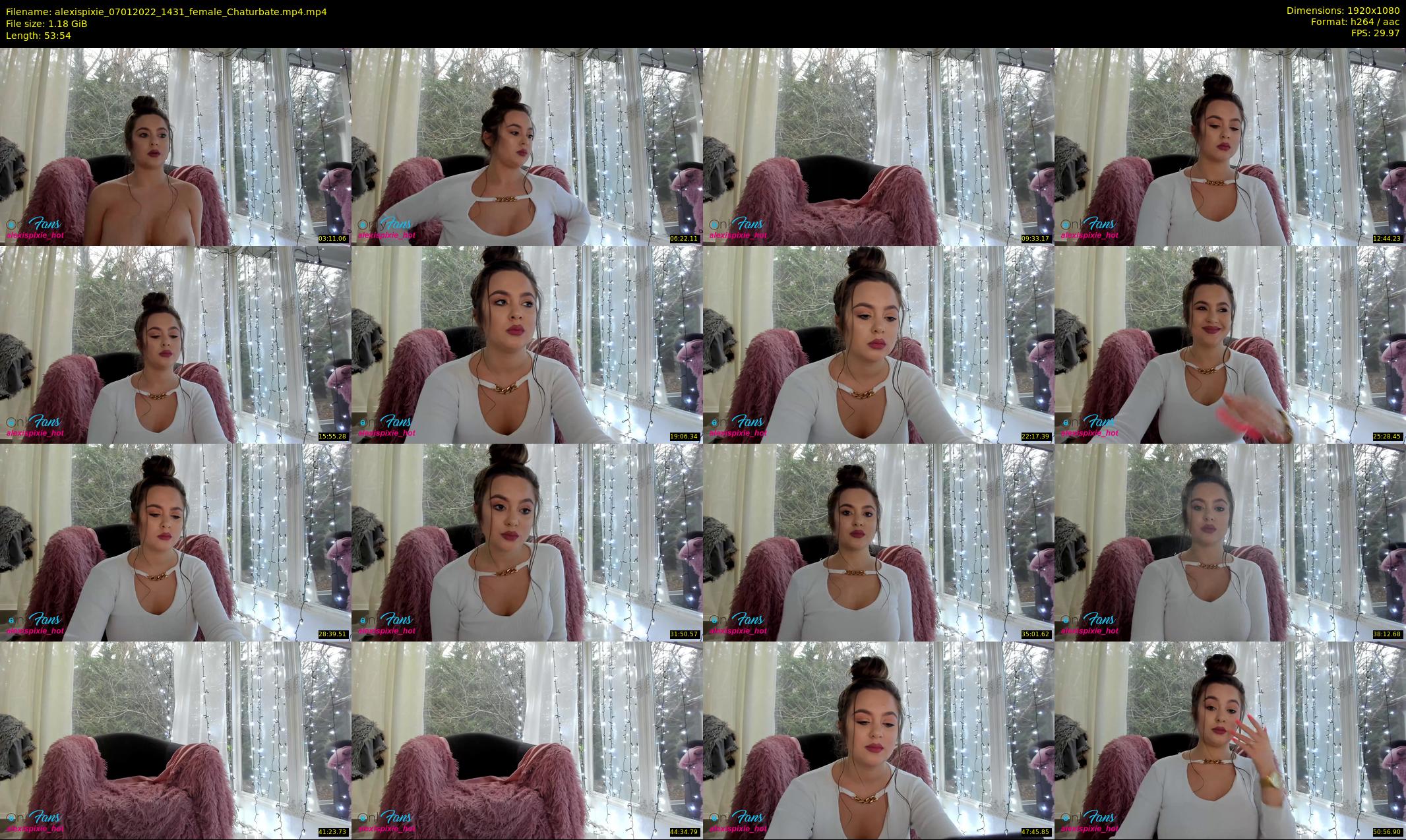 alexispixie — 54 minute Chaturbate female cam show recording, 1080p, Jan 7, 2022