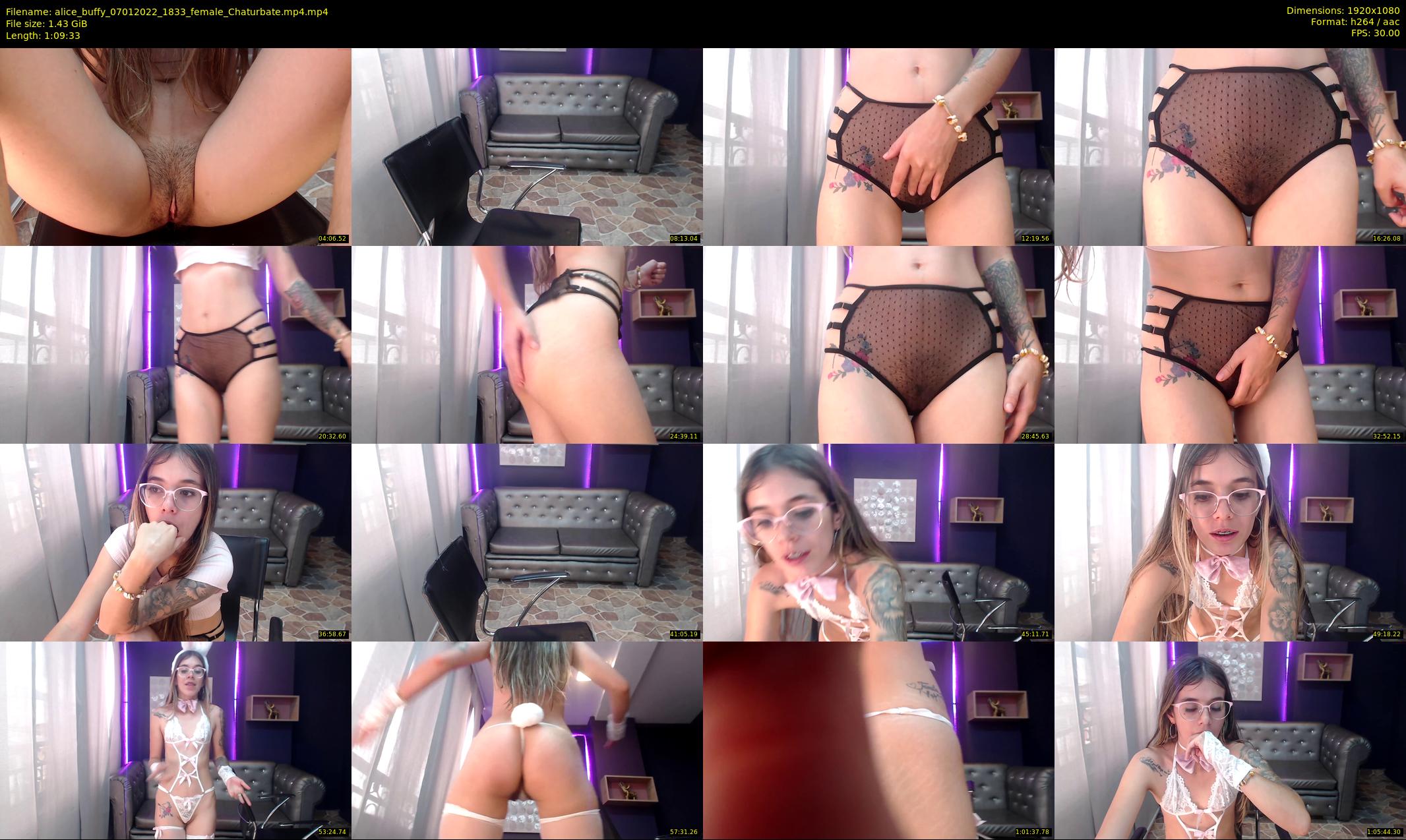 alice_buffy — 70 minute Chaturbate female cam show recording, 1080p, Jan 7, 2022