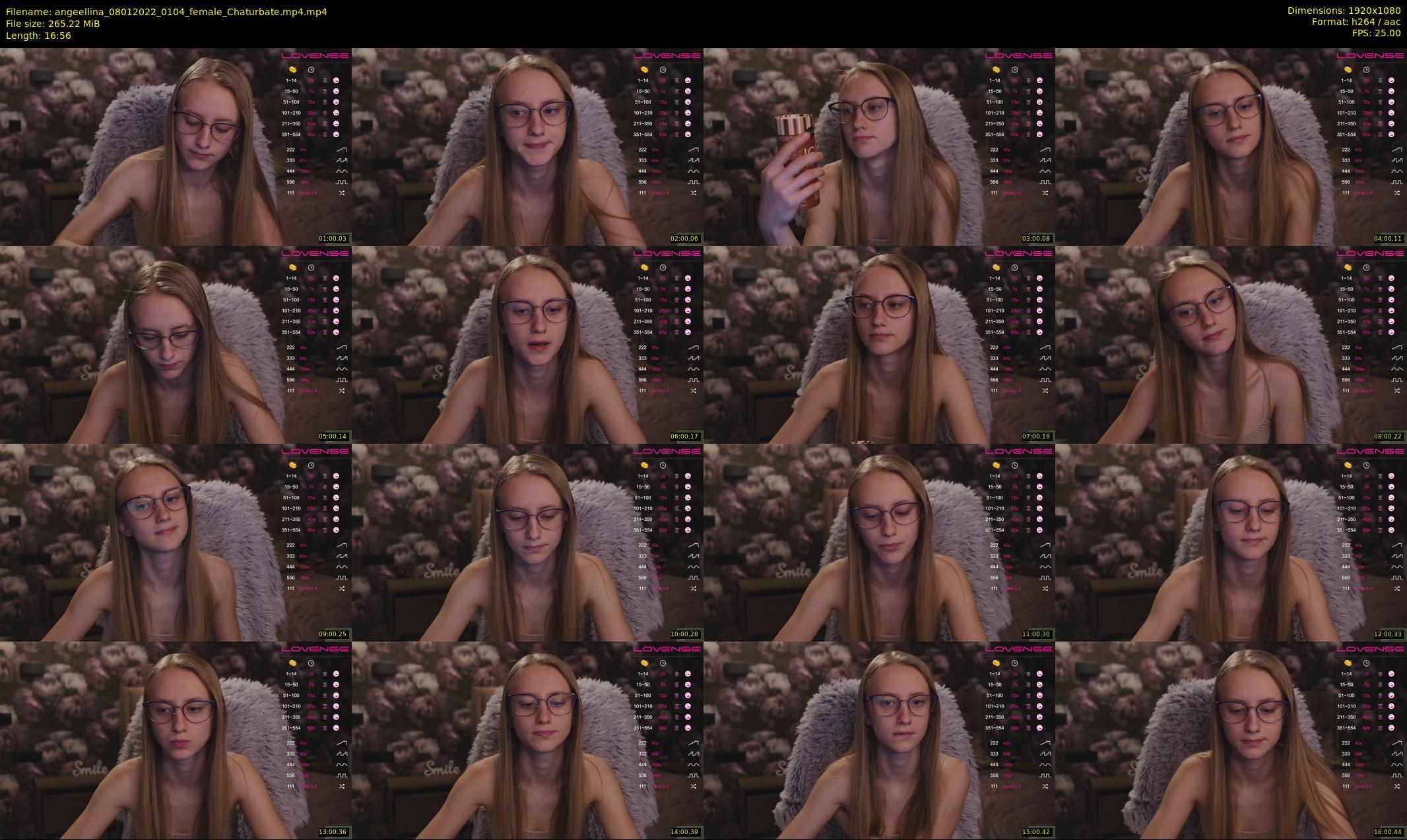 angeellina — 17 minute Chaturbate female cam show recording, 1080p, Jan 8, 2022