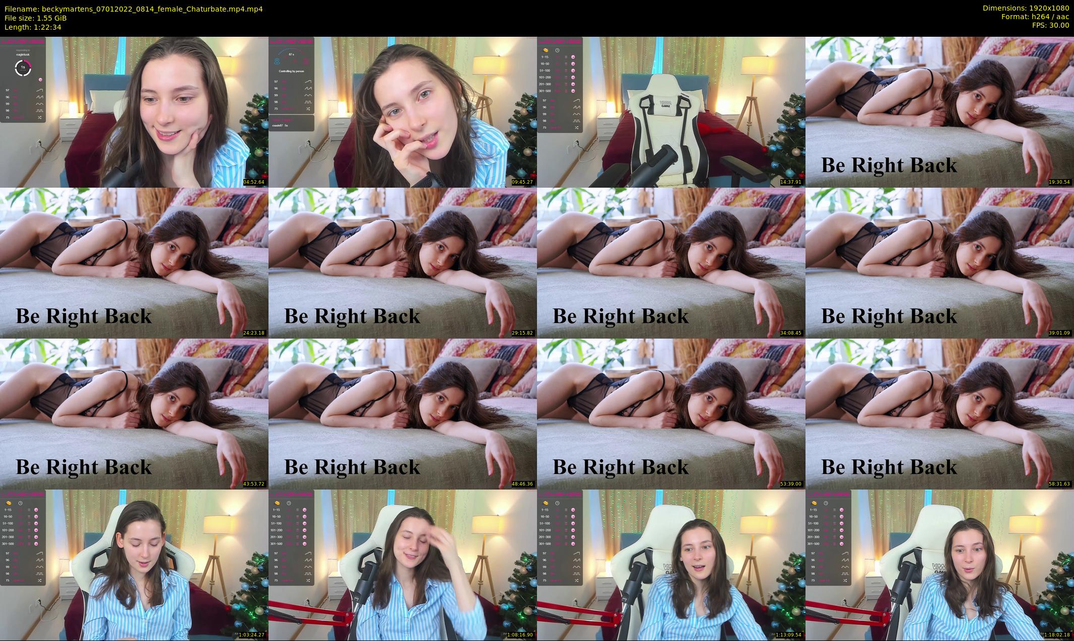 beckymartens — 83 minute Chaturbate female cam show recording, 1080p, Jan 7, 2022