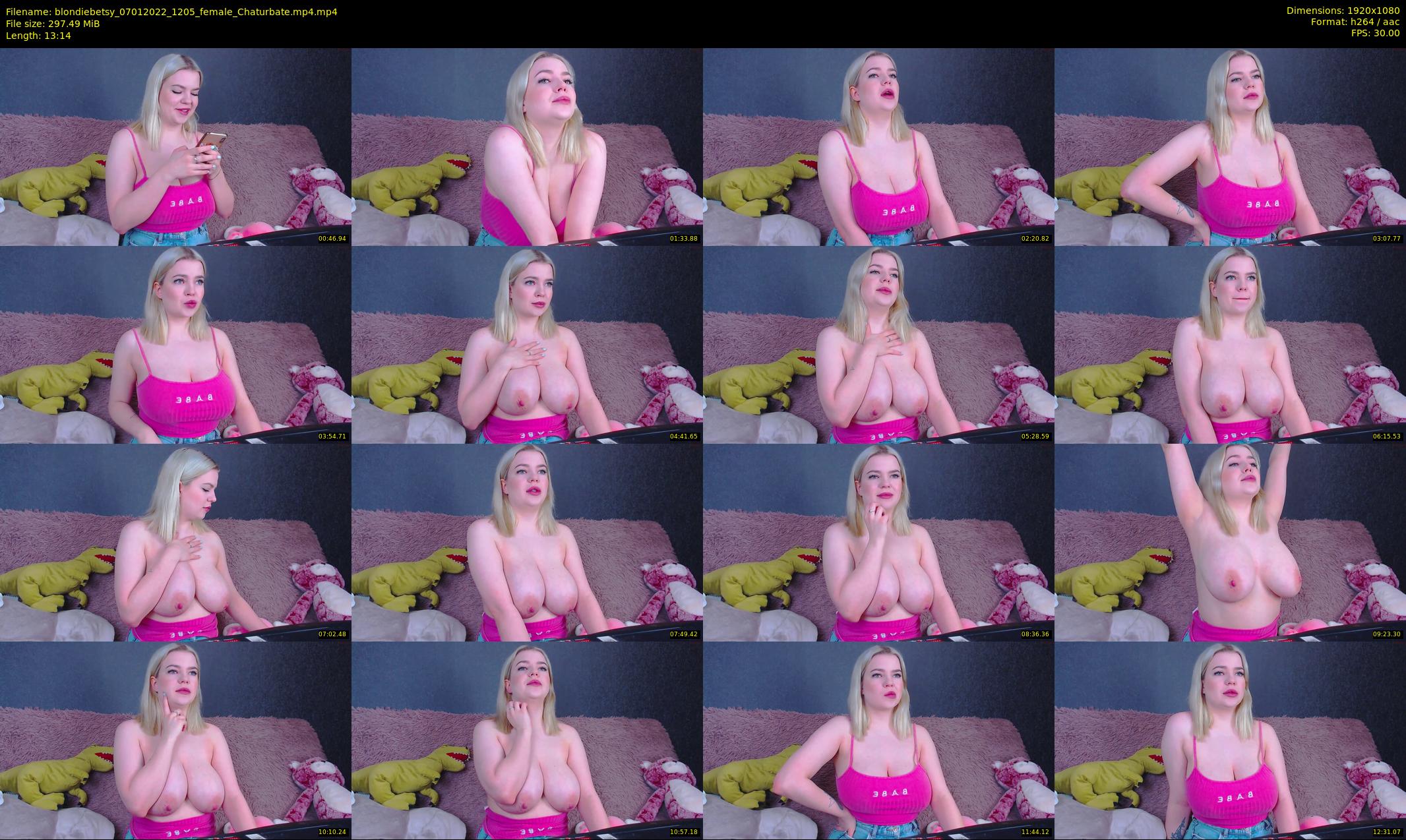 blondiebetsy — 14 minute Chaturbate female cam show recording, 1080p, Jan 7, 2022