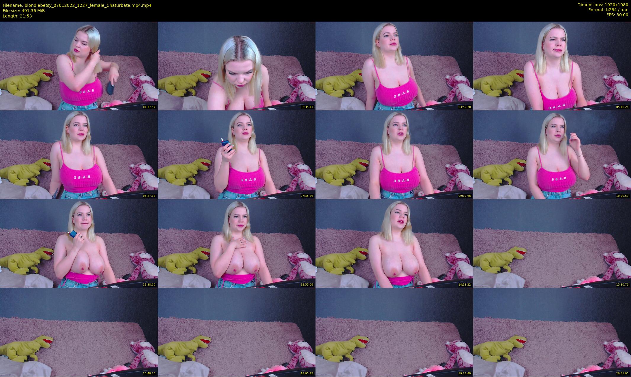 blondiebetsy — 22 minute Chaturbate female cam show recording, 1080p, Jan 7, 2022
