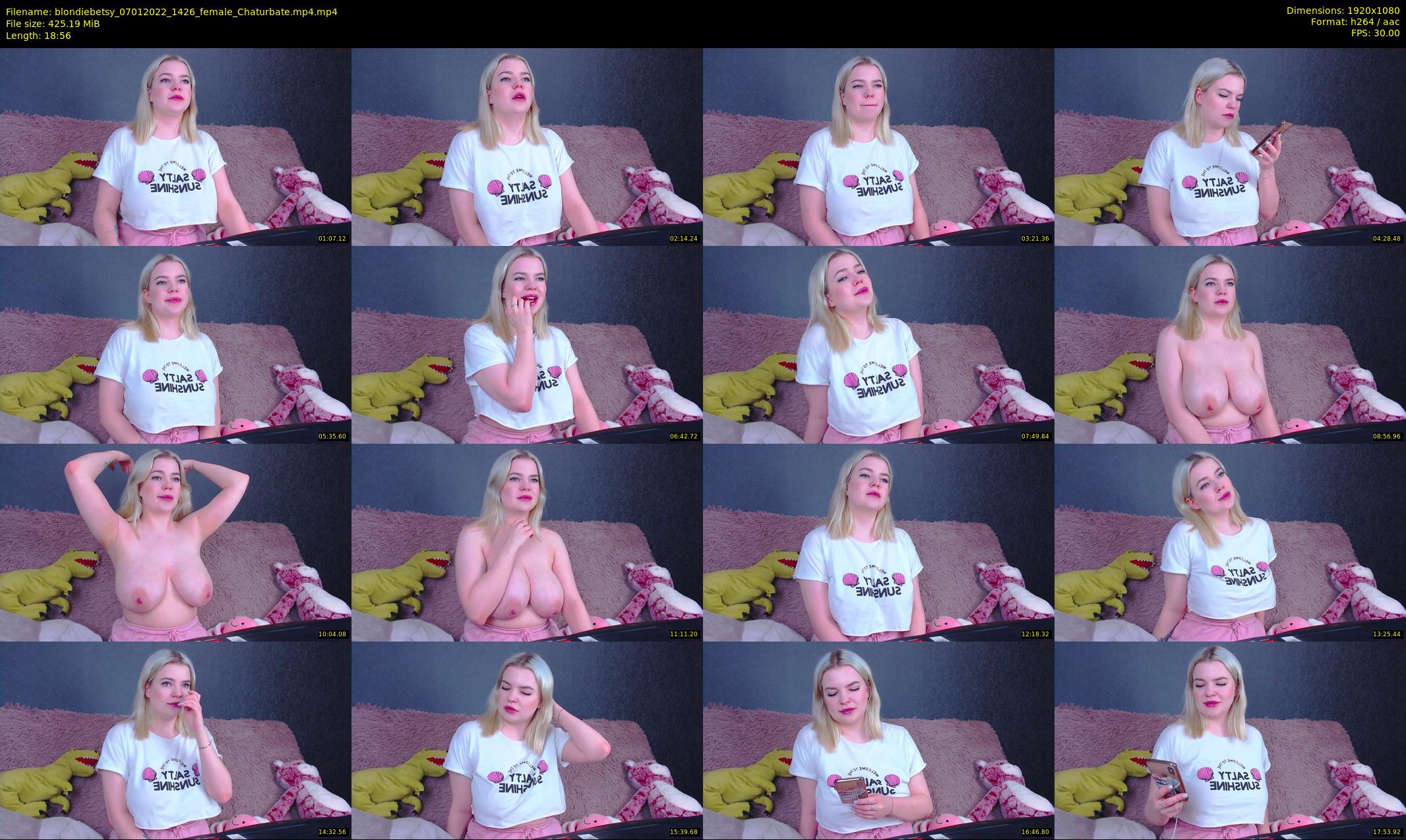 blondiebetsy — 19 minute Chaturbate female cam show recording, 1080p, Jan 7, 2022
