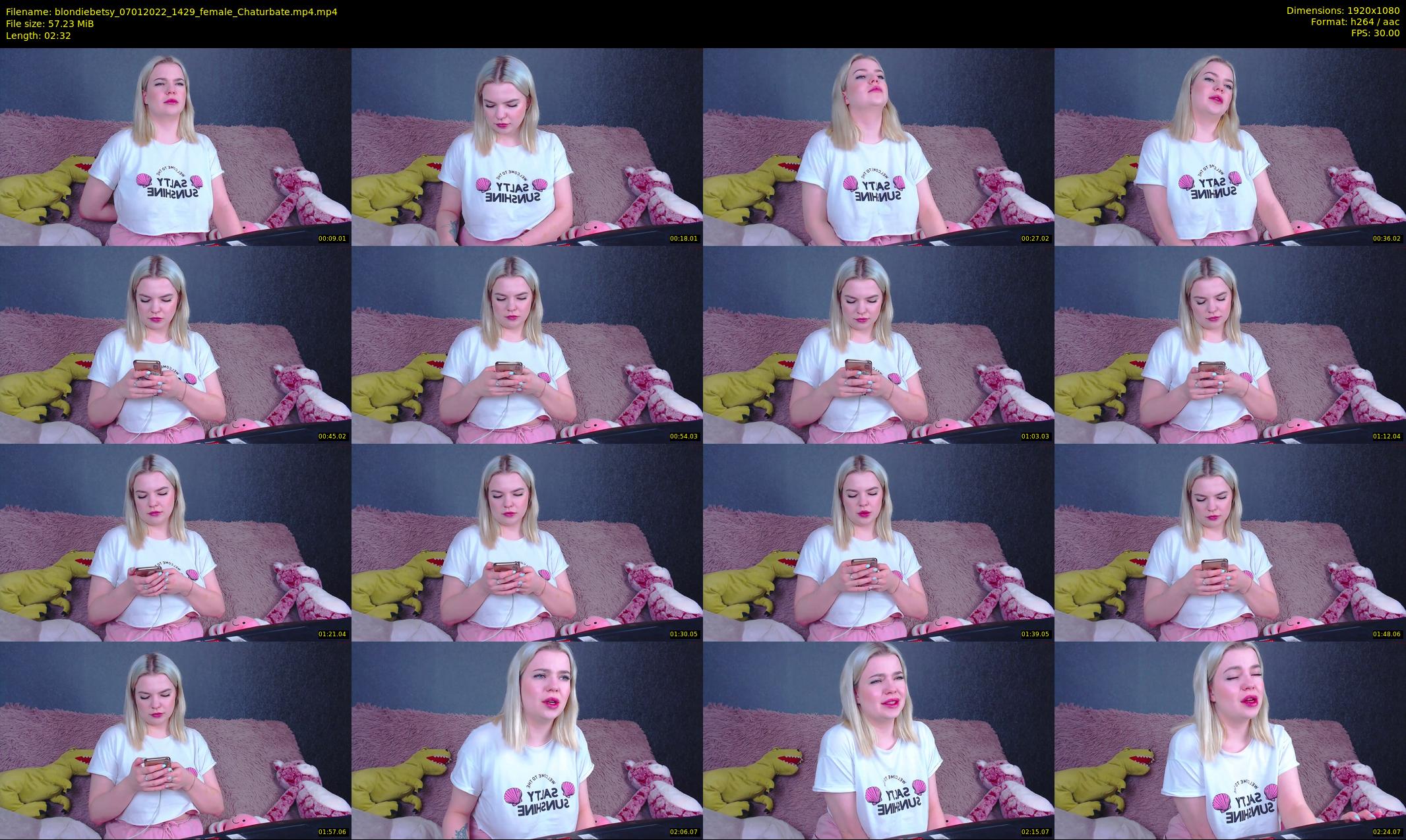 blondiebetsy — 3 minute Chaturbate female cam show recording, 1080p, Jan 7, 2022