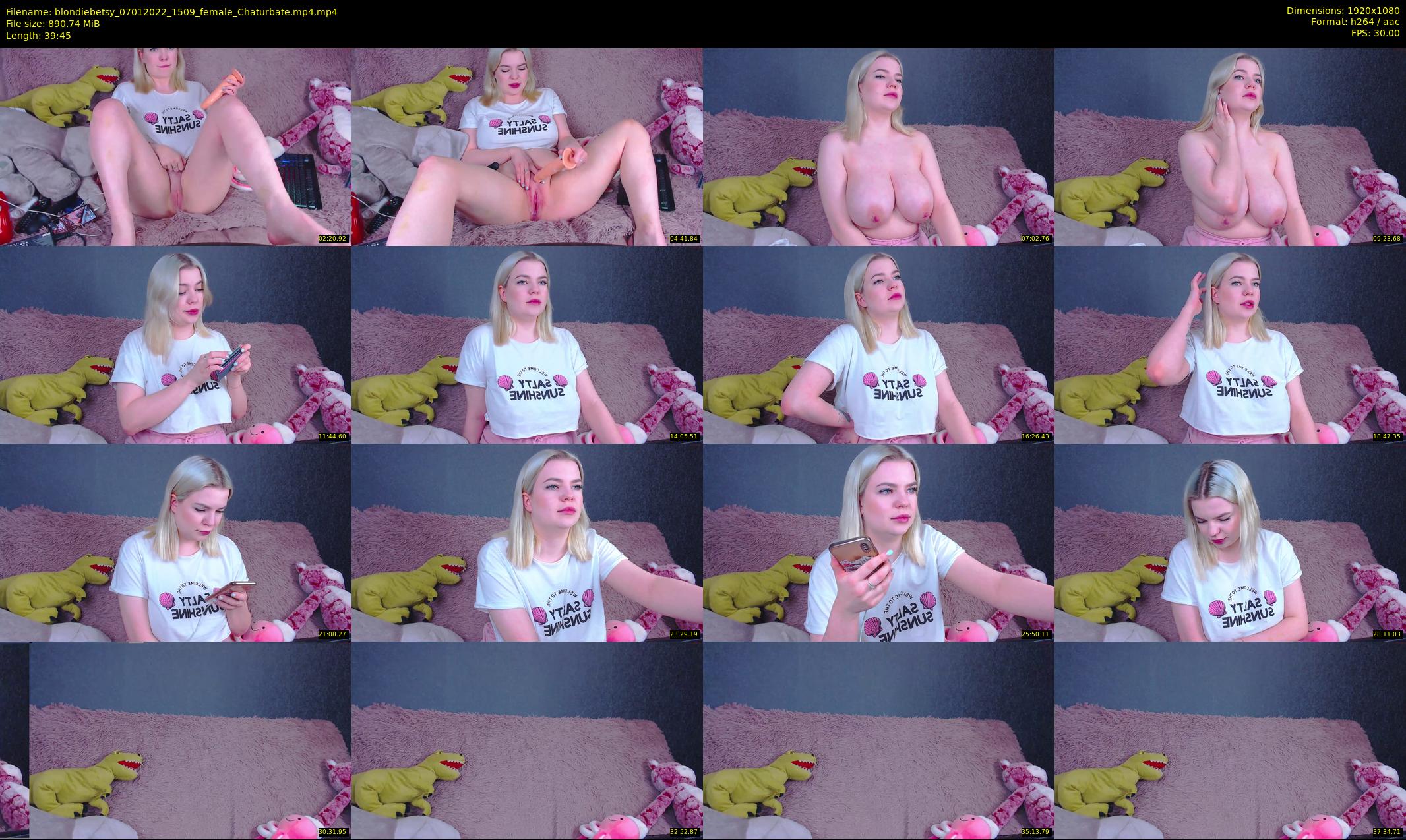blondiebetsy — 40 minute Chaturbate female cam show recording, 1080p, Jan 7, 2022