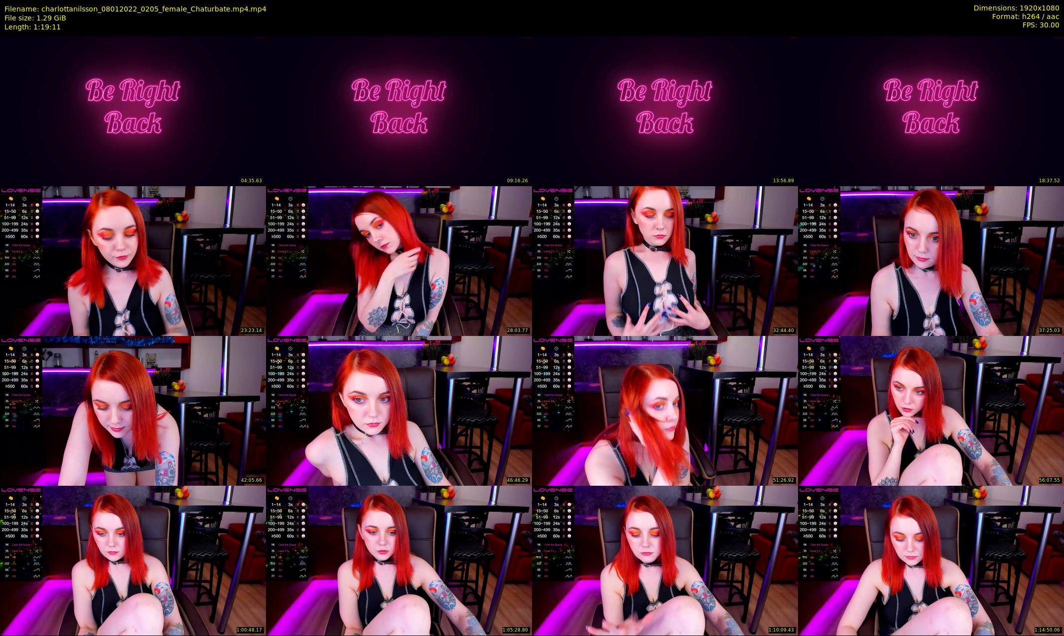 charlottanilsson — 80 minute Chaturbate female cam show recording, 1080p, Jan 8, 2022