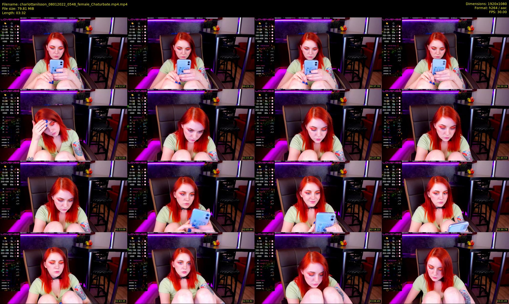 charlottanilsson — 4 minute Chaturbate female cam show recording, 1080p, Jan 8, 2022
