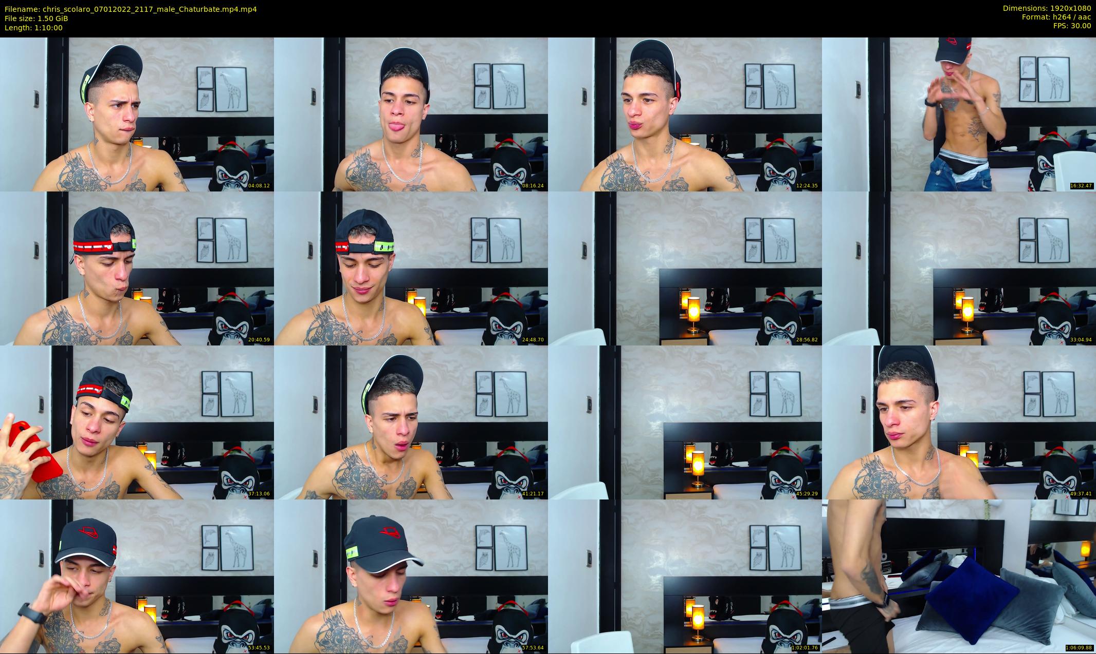chris_scolaro — 70 minute Chaturbate male cam show recording, 1080p, Jan 7, 2022