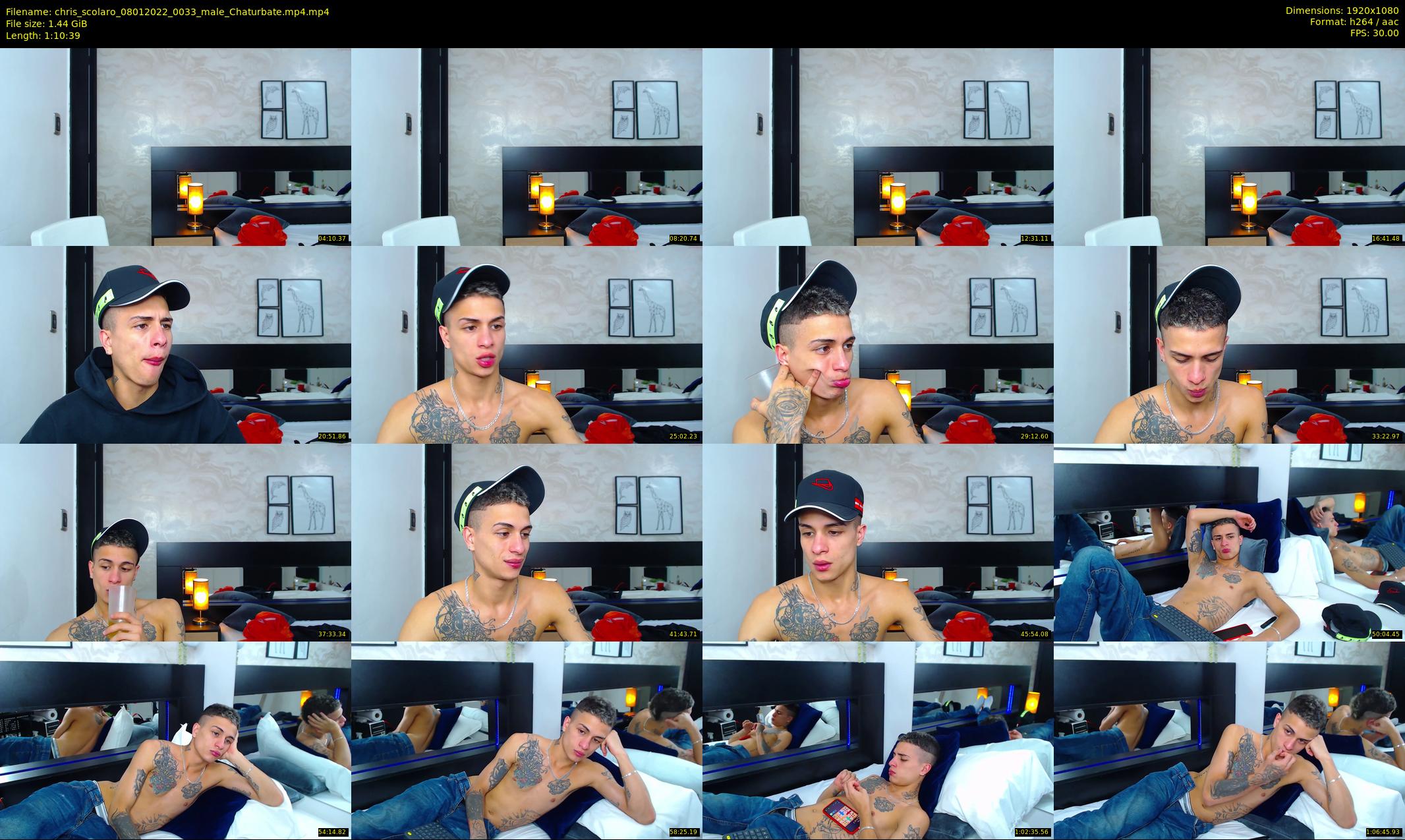 chris_scolaro — 71 minute Chaturbate male cam show recording, 1080p, Jan 8, 2022